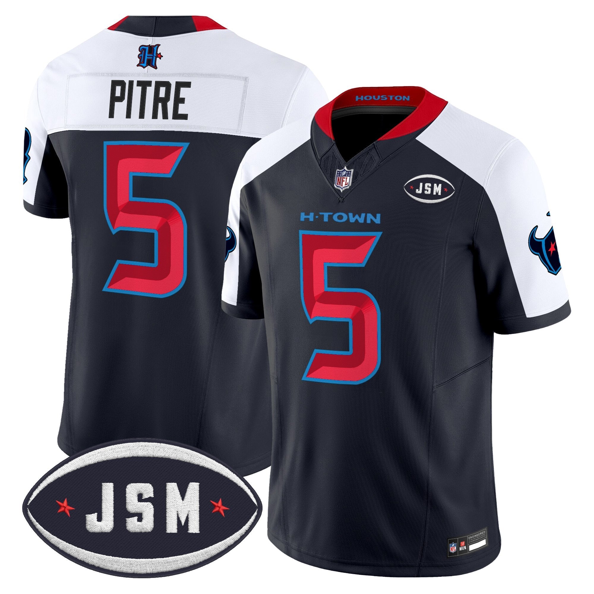 Houston Texan Janice McNair Memorial Patch Vapor Limited Jersey - Stitched