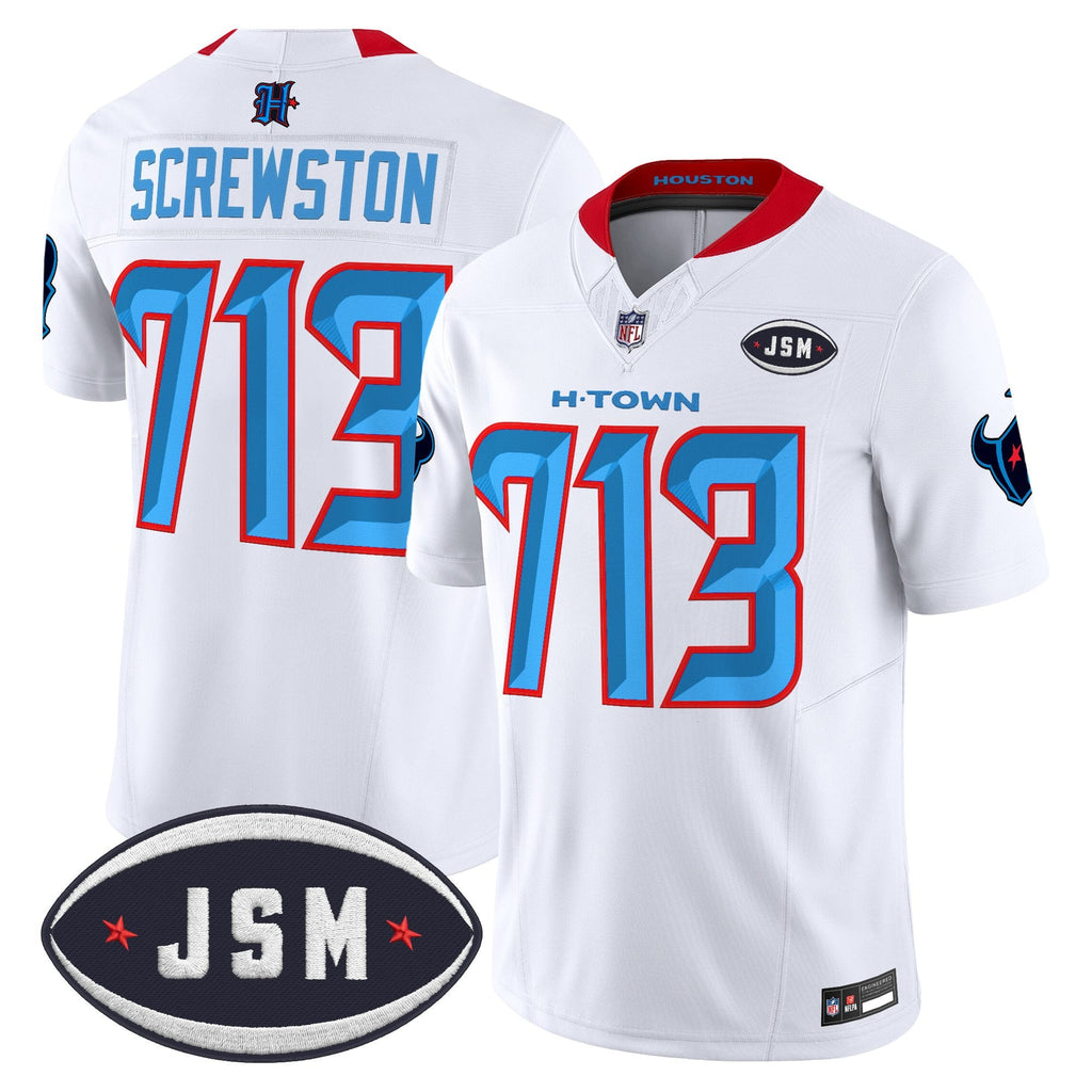 Houston Texan Janice McNair Memorial Patch Vapor Limited Jersey - Stitched