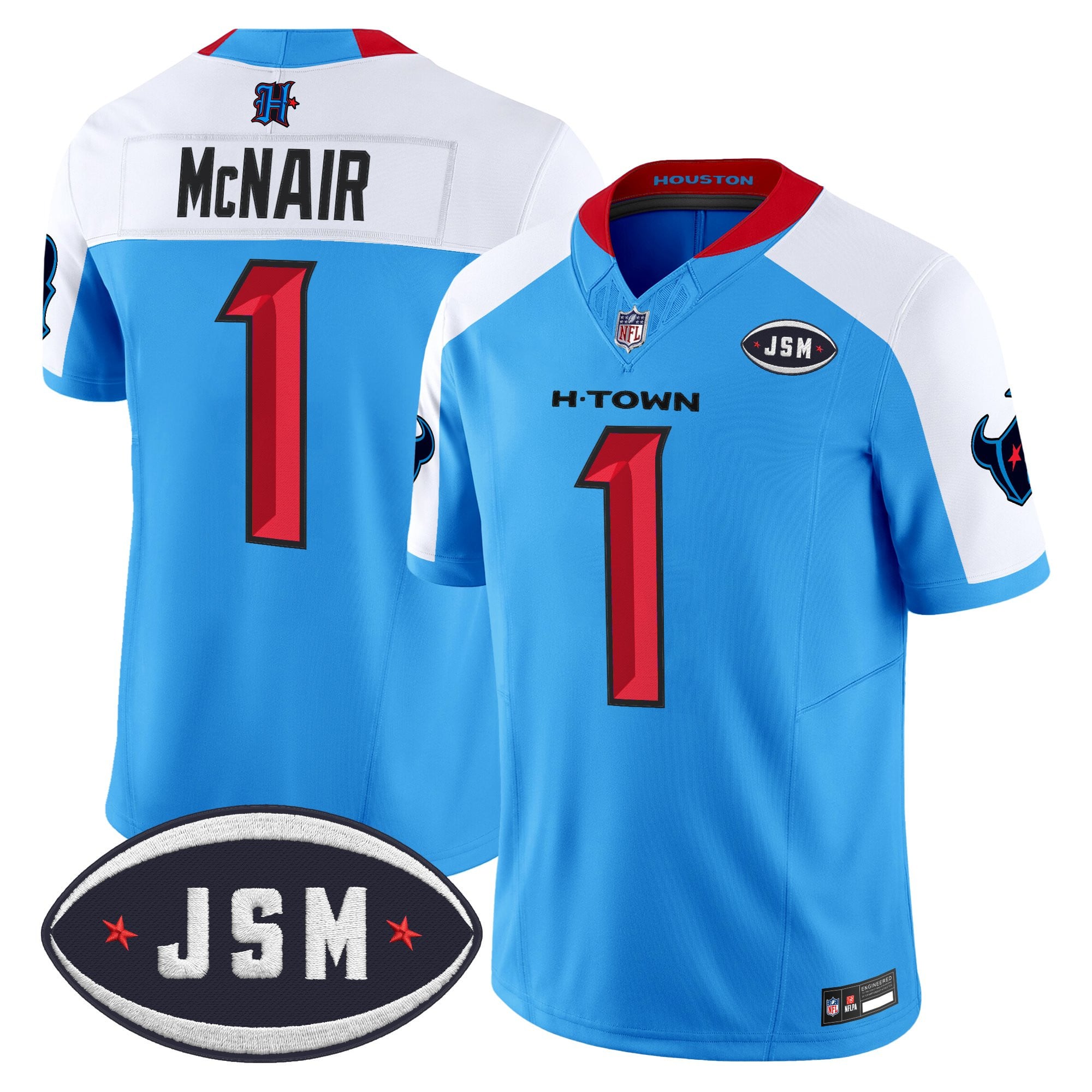 Houston Texan Janice McNair Memorial Patch Vapor Limited Jersey - Stitched