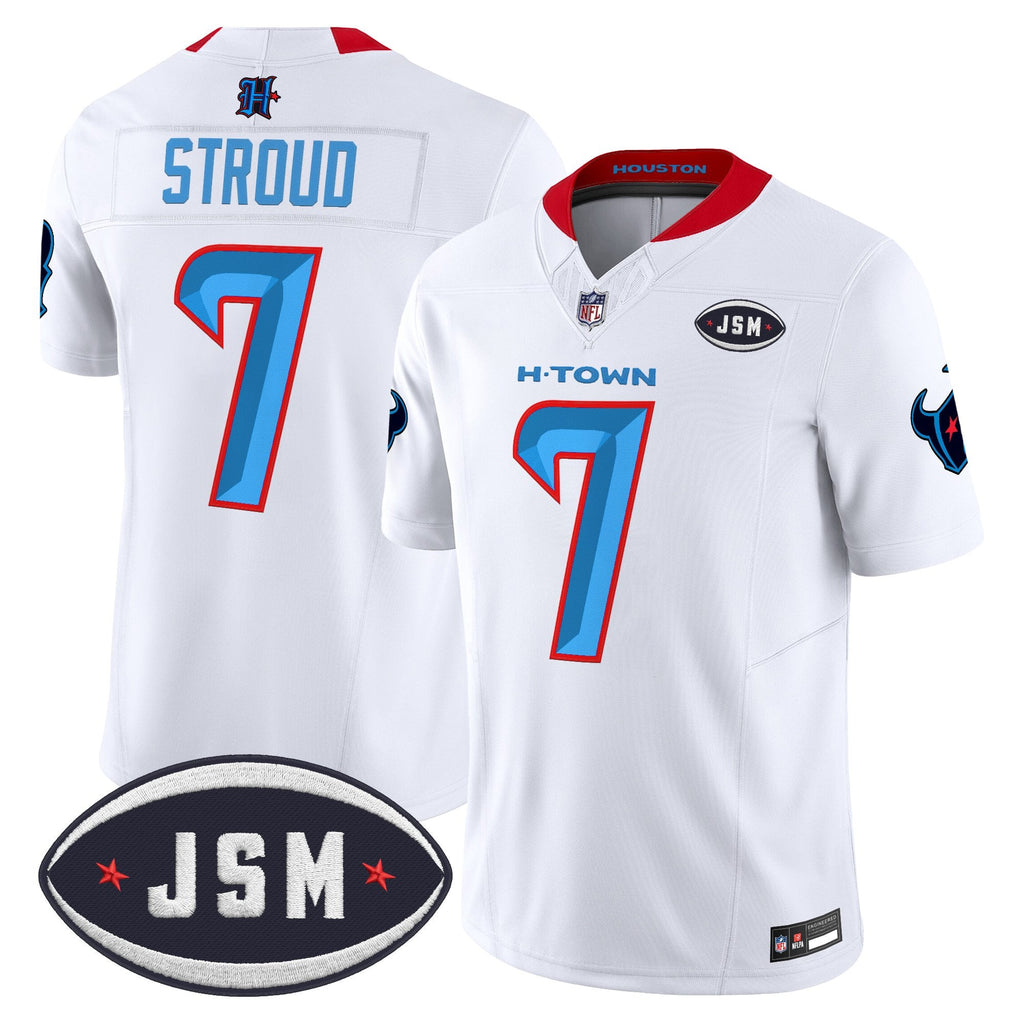 Houston Texan Janice McNair Memorial Patch Vapor Limited Jersey - Stitched