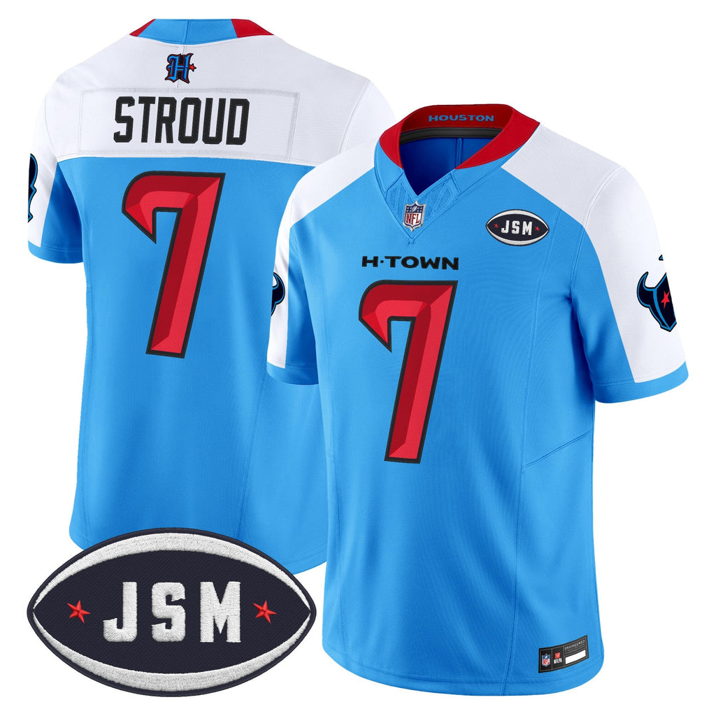 Houston Texan Janice McNair Memorial Patch Vapor Limited Jersey - Stitched
