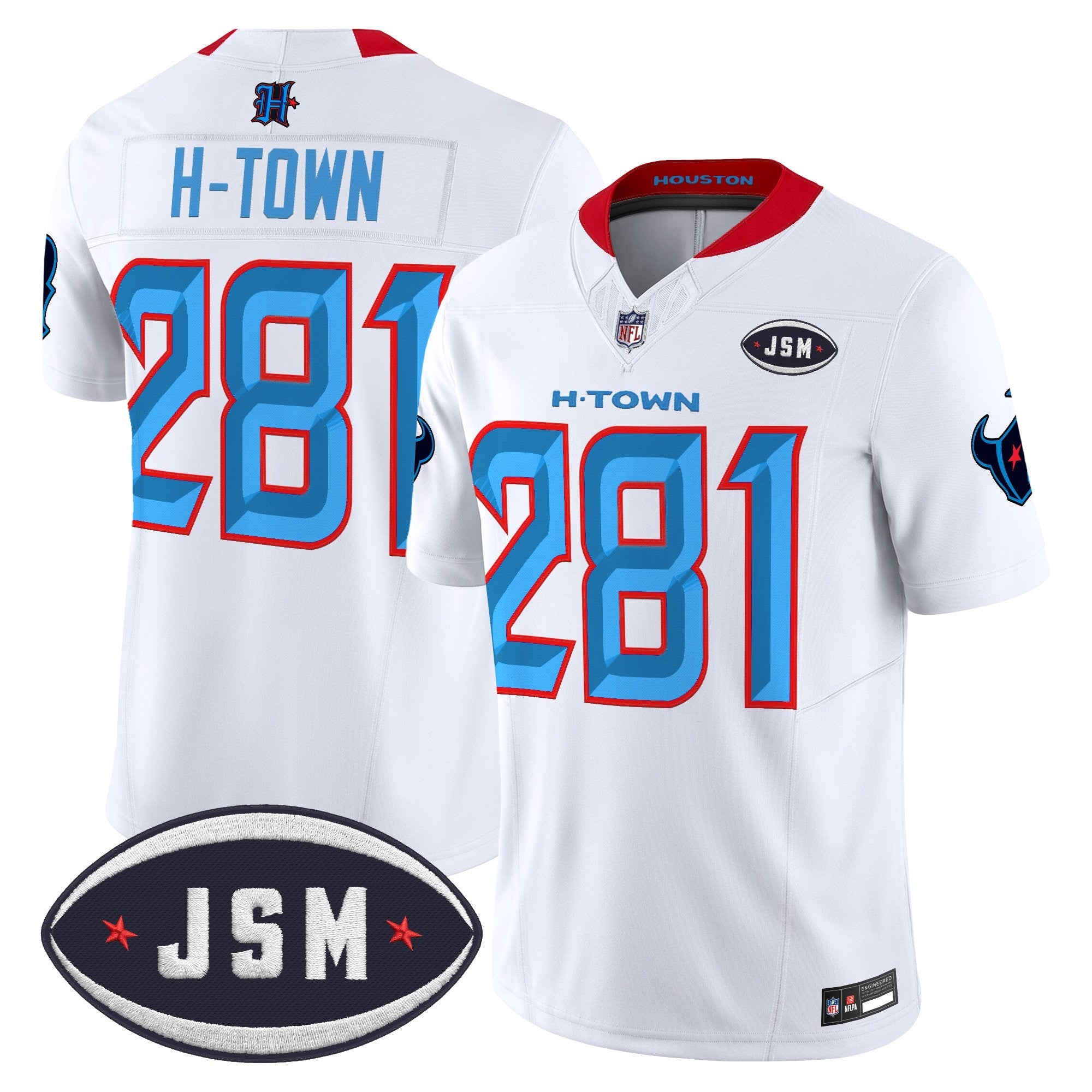 Houston Texan Janice McNair Memorial Patch Vapor Limited Jersey - Stitched