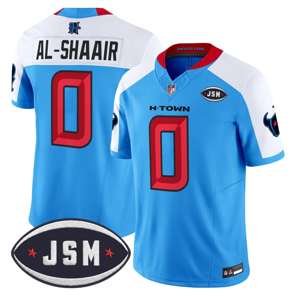 Houston Texan Janice McNair Memorial Patch Vapor Limited Jersey - Stitched