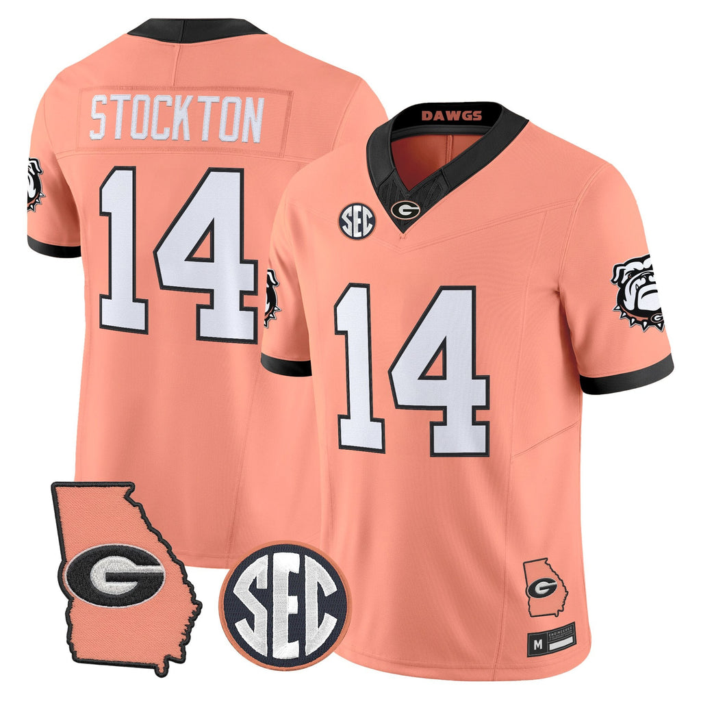 UGA The Big Peach Vapor Limited Jersey - Stitched