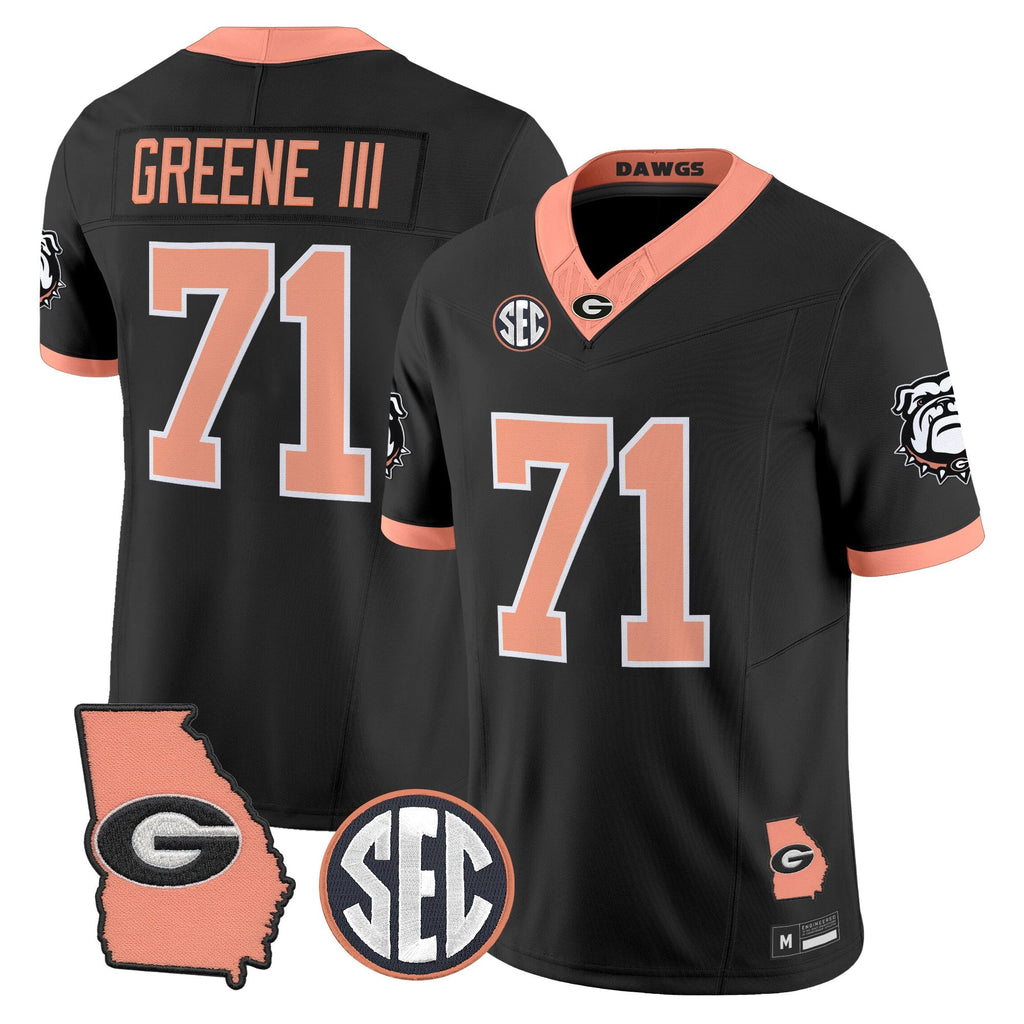 UGA The Big Peach Vapor Limited Jersey - Stitched