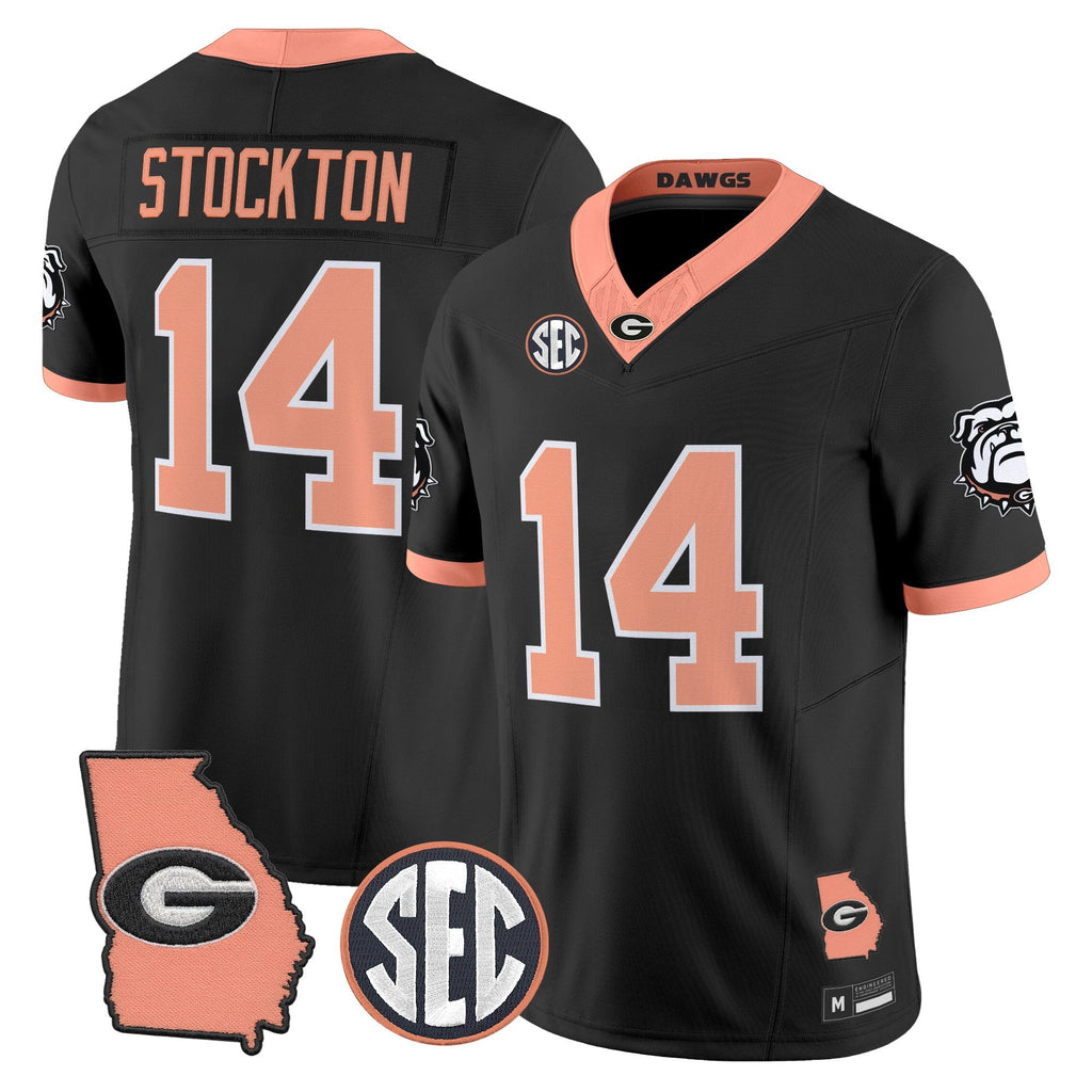 UGA The Big Peach Vapor Limited Jersey - Stitched