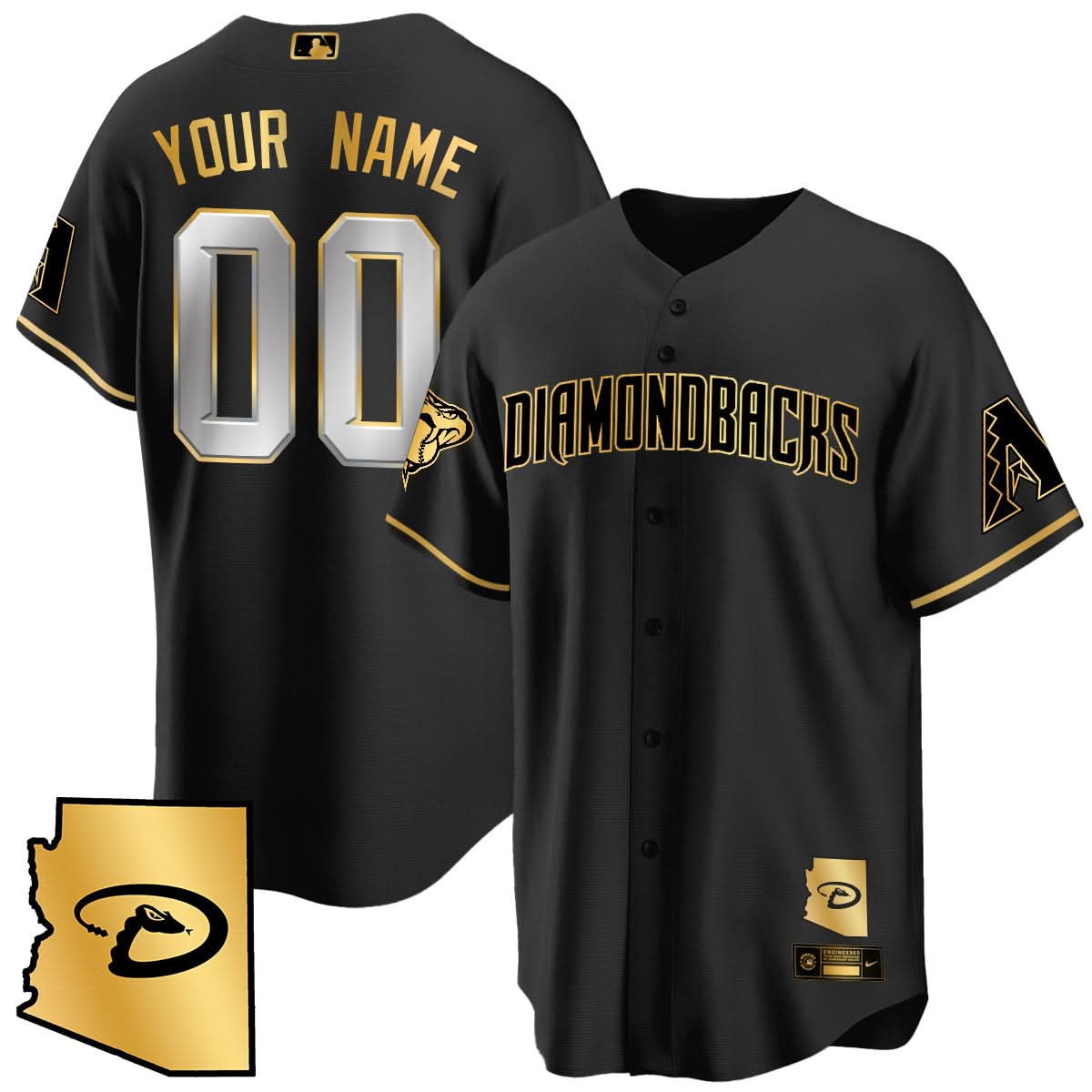 AD Black Alternate Limited Custom Jersey - Stitched