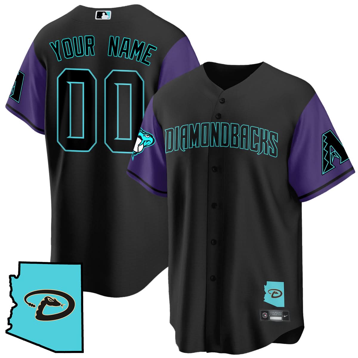AD Black Alternate Limited Custom Jersey - Stitched