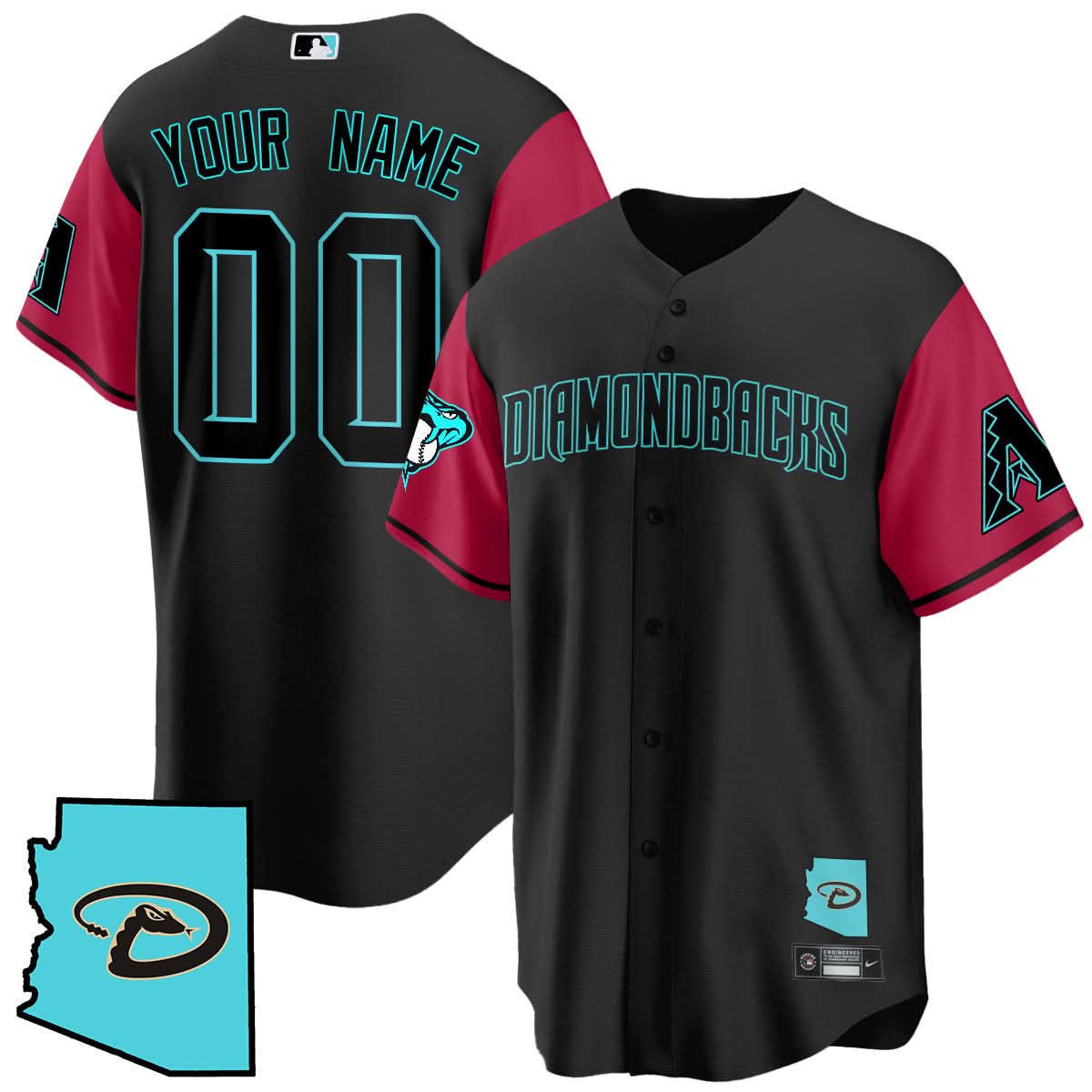 AD Black Alternate Limited Custom Jersey - Stitched