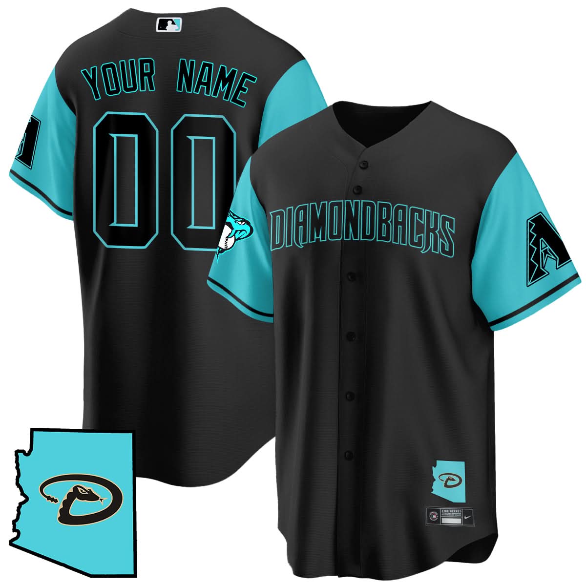 AD Black Alternate Limited Custom Jersey - Stitched