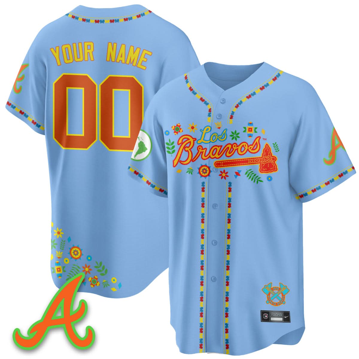 AB 2025 "Los Bravos" Custom Jersey - Stitched