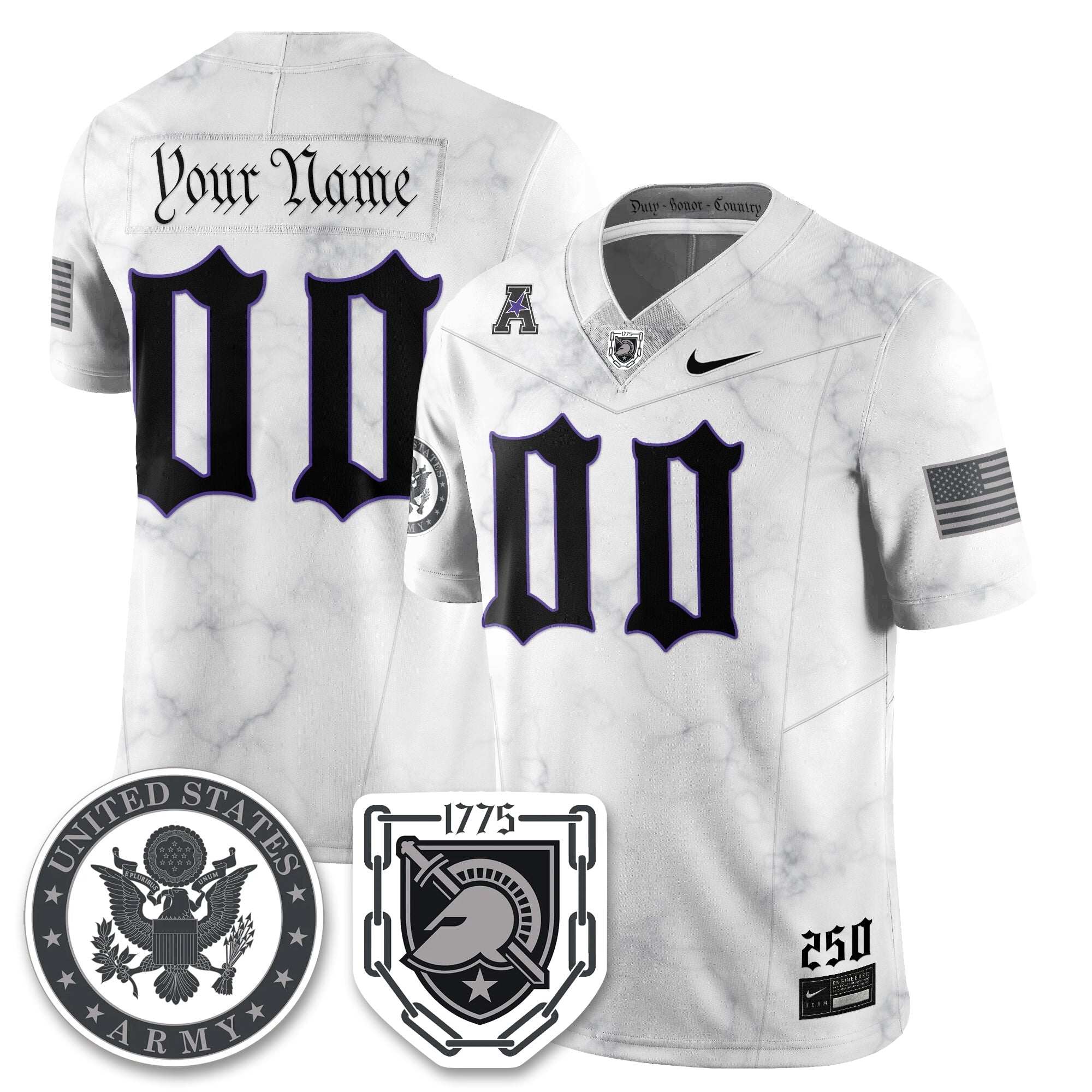 Custom ABK Vapor Limited Jersey - 250 Years of Service and Sacrifice