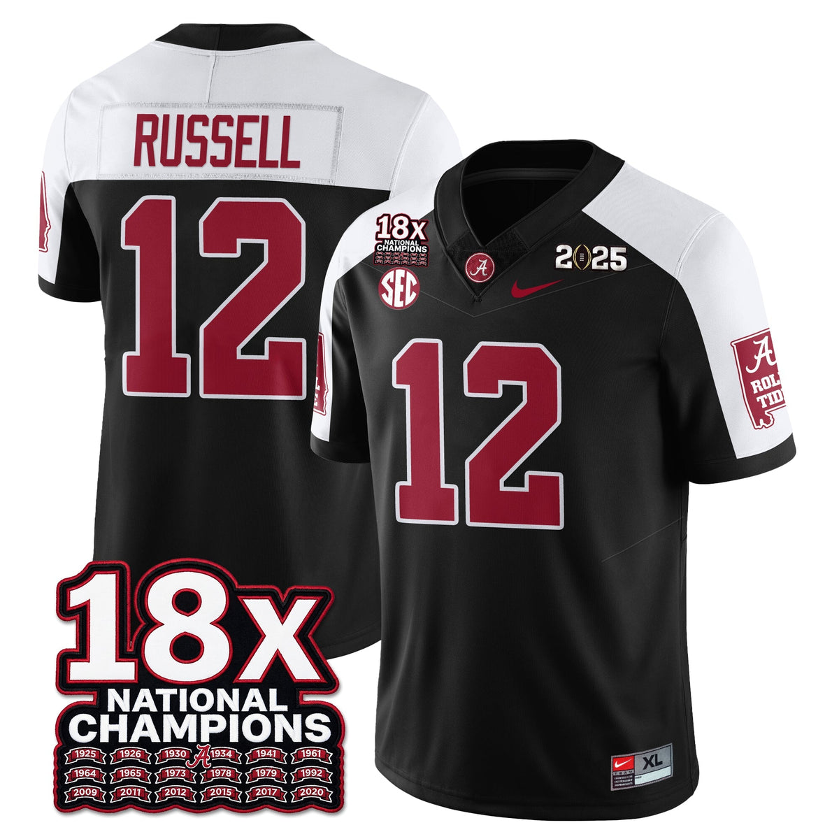 BAMA 18x-Time National Champions Vapor Limited Football Jersey