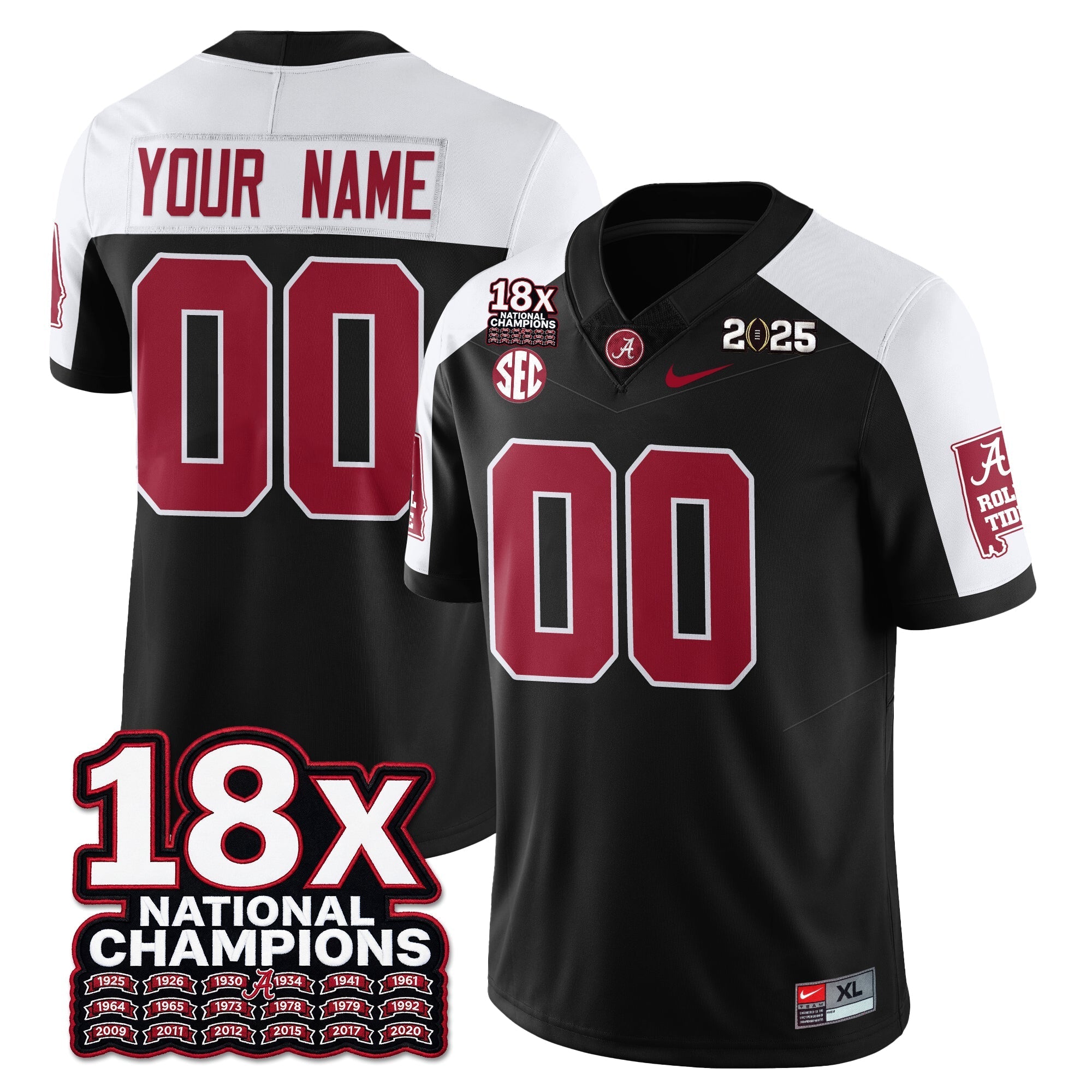 BAMA 18x-Time National Champions Vapor Limited Football Jersey