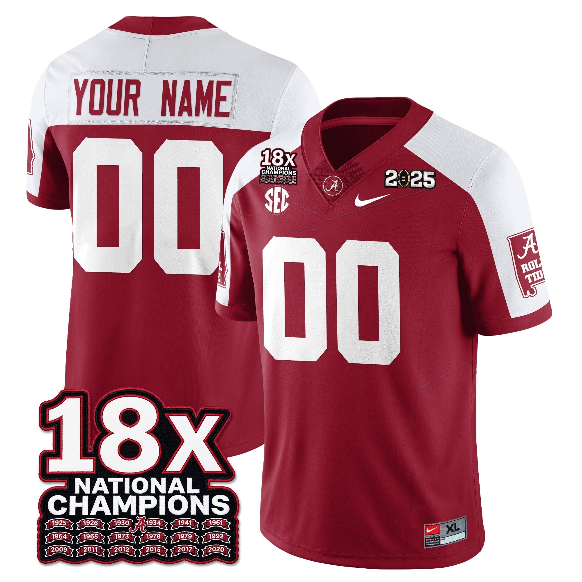 BAMA 18x-Time National Champions Vapor Limited Football Jersey