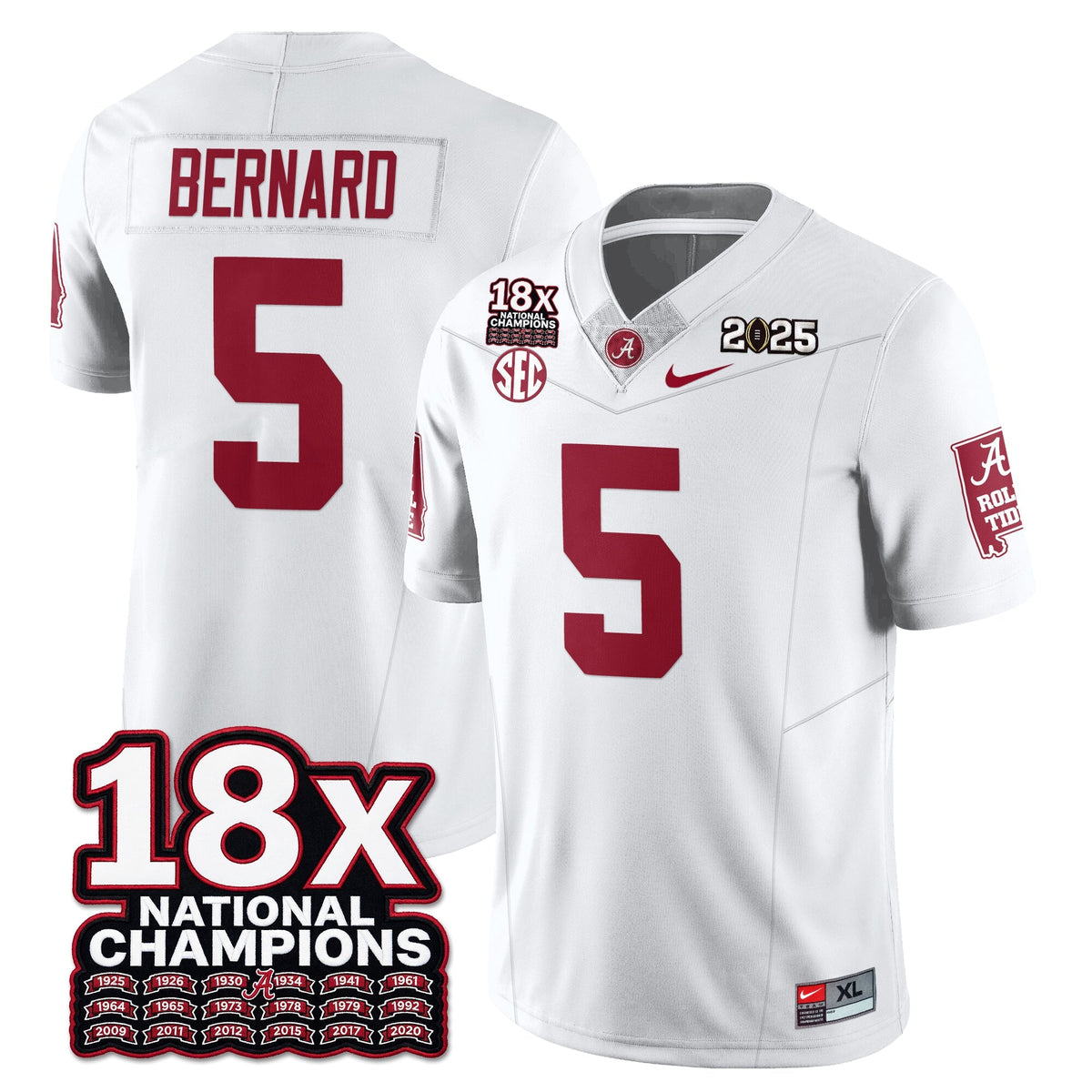 BAMA 18x-Time National Champions Vapor Limited Football Jersey