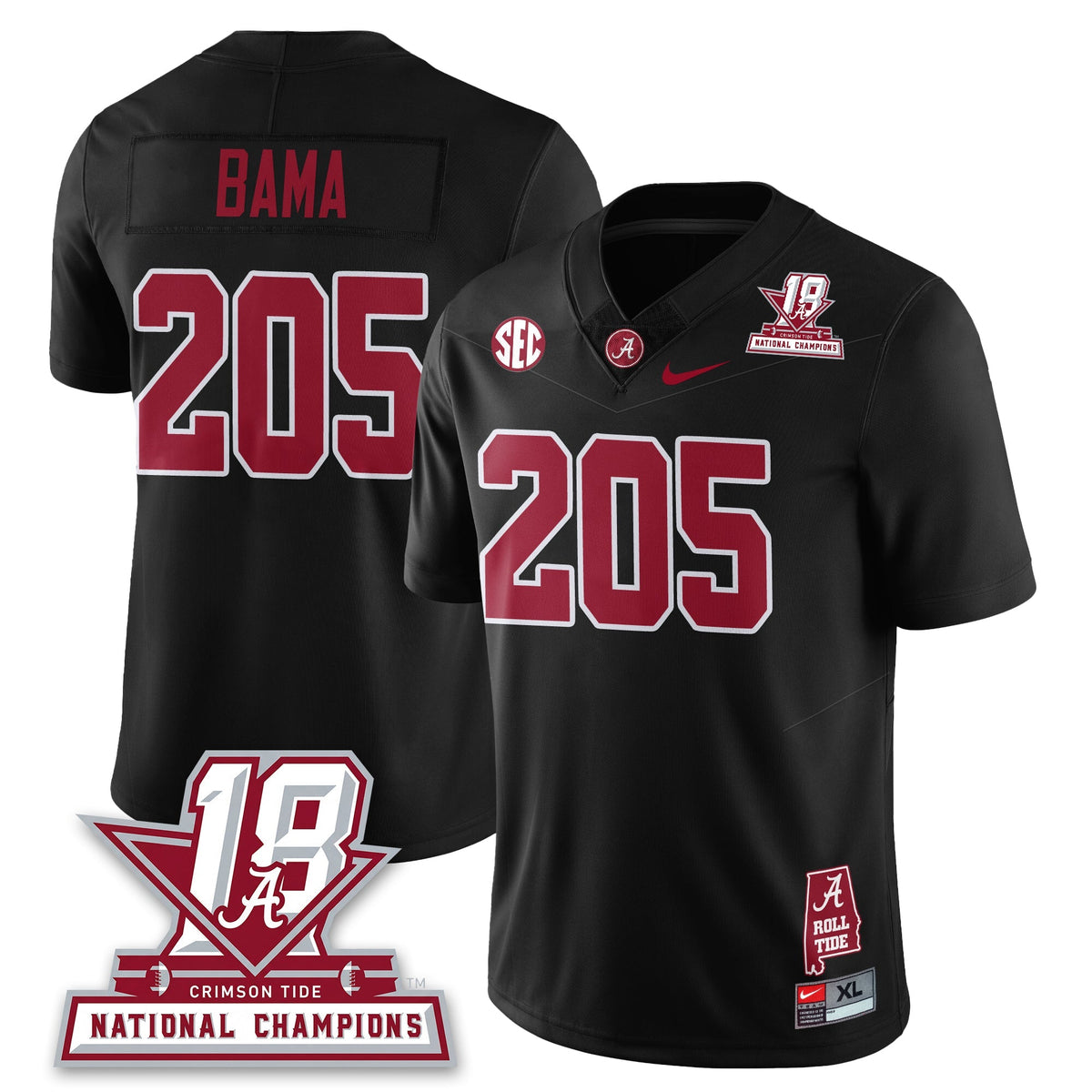 BAMA 18x-Time National Champions Vapor Limited Jersey