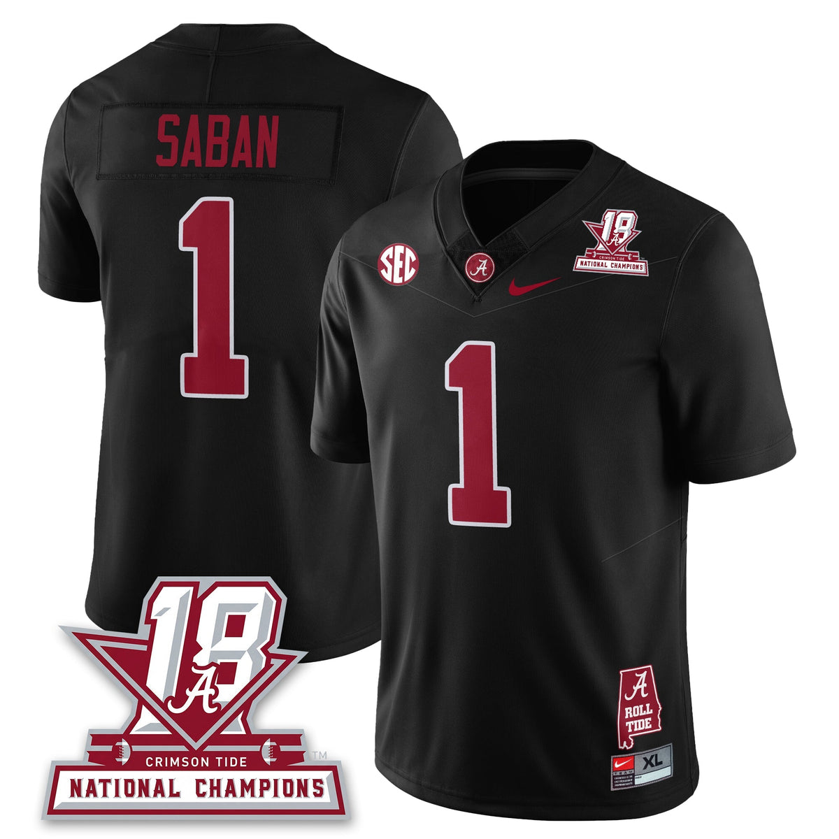 BAMA 18x-Time National Champions Vapor Limited Jersey