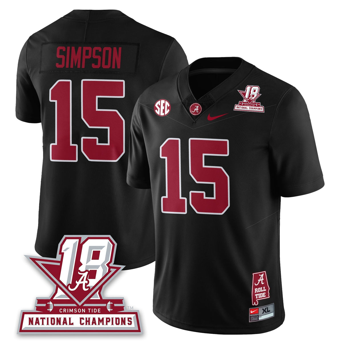 BAMA 18x-Time National Champions Vapor Limited Jersey