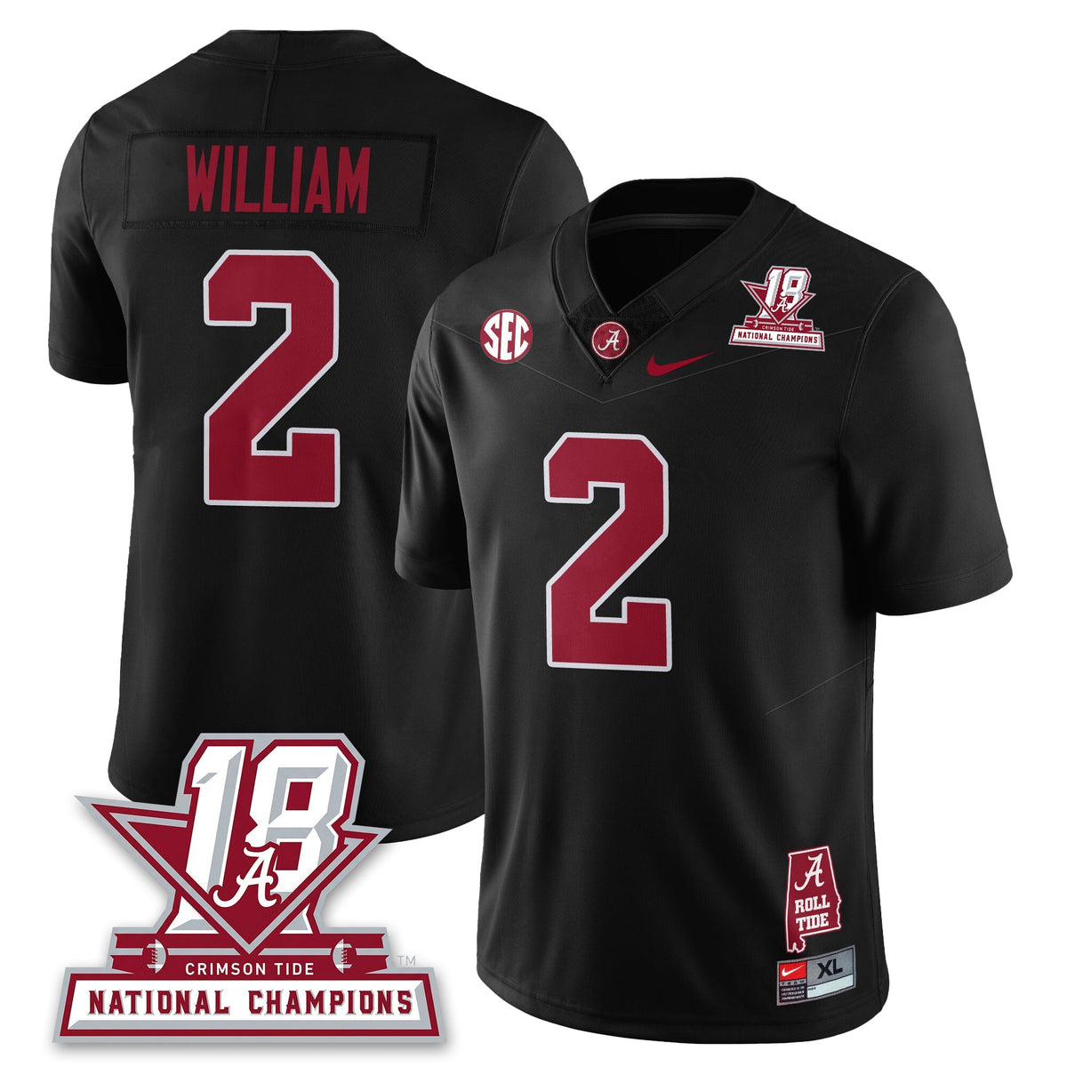 BAMA 18x-Time National Champions Vapor Limited Jersey