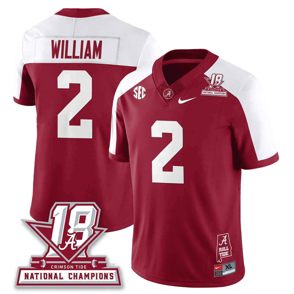 BAMA 18x-Time National Champions Vapor Limited Jersey