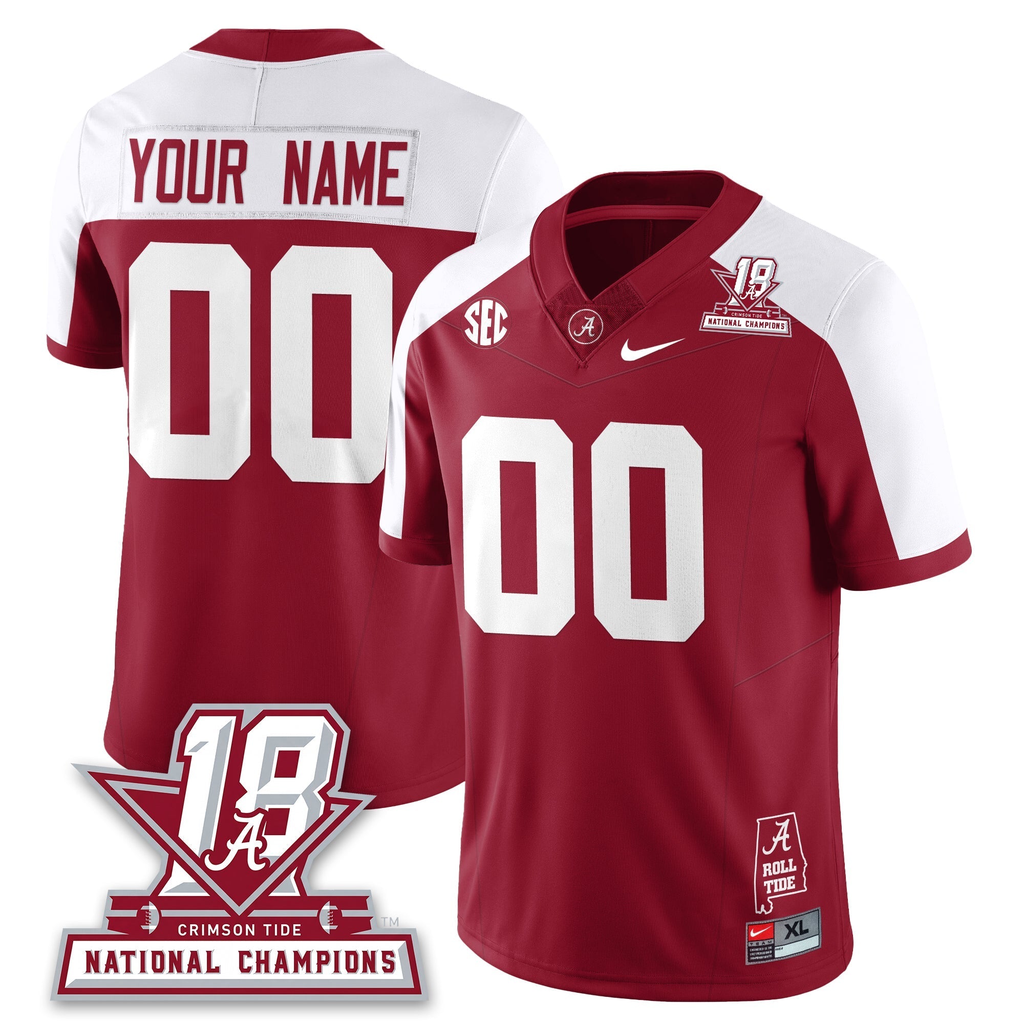 BAMA 18x-Time National Champions Vapor Limited Jersey