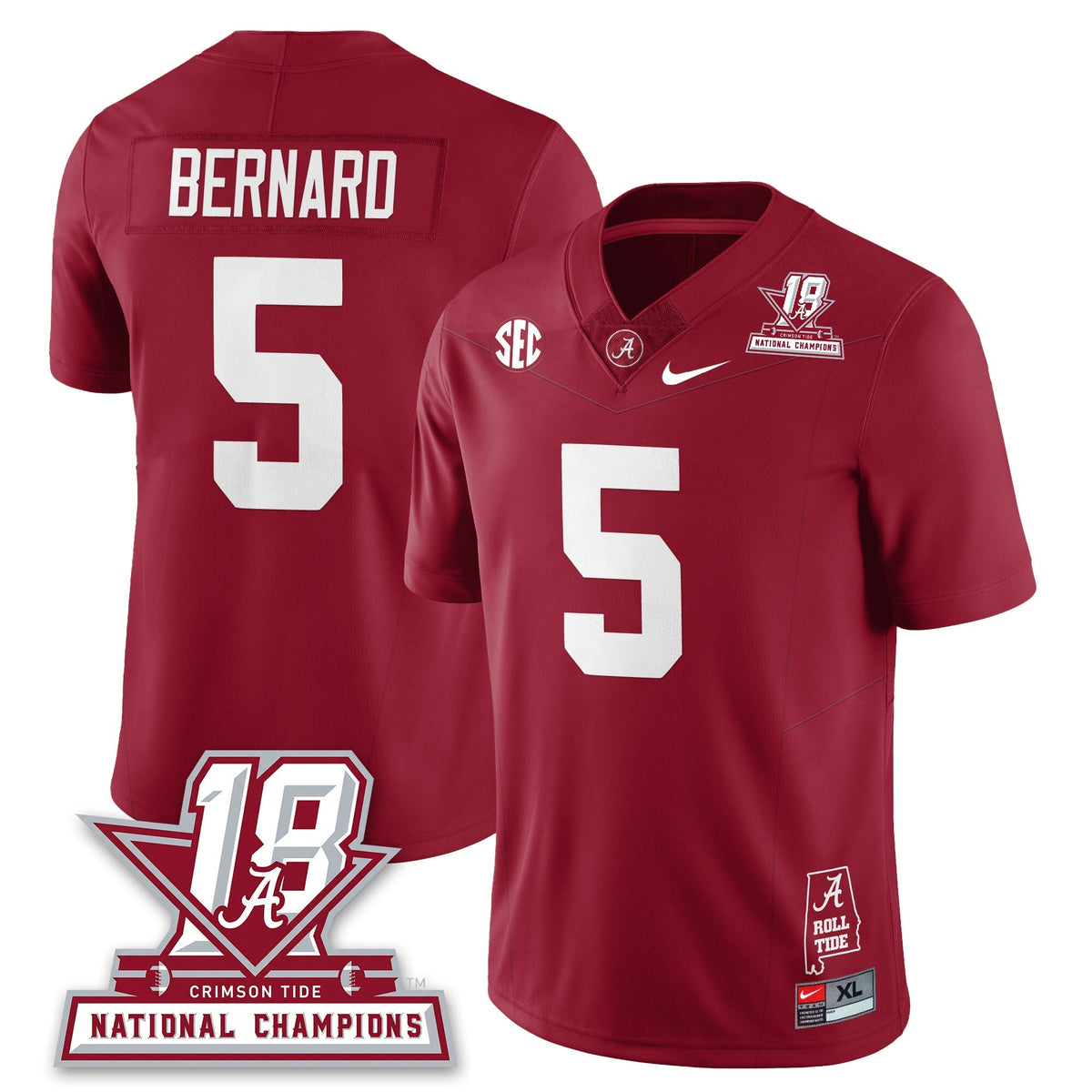 BAMA 18x-Time National Champions Vapor Limited Jersey
