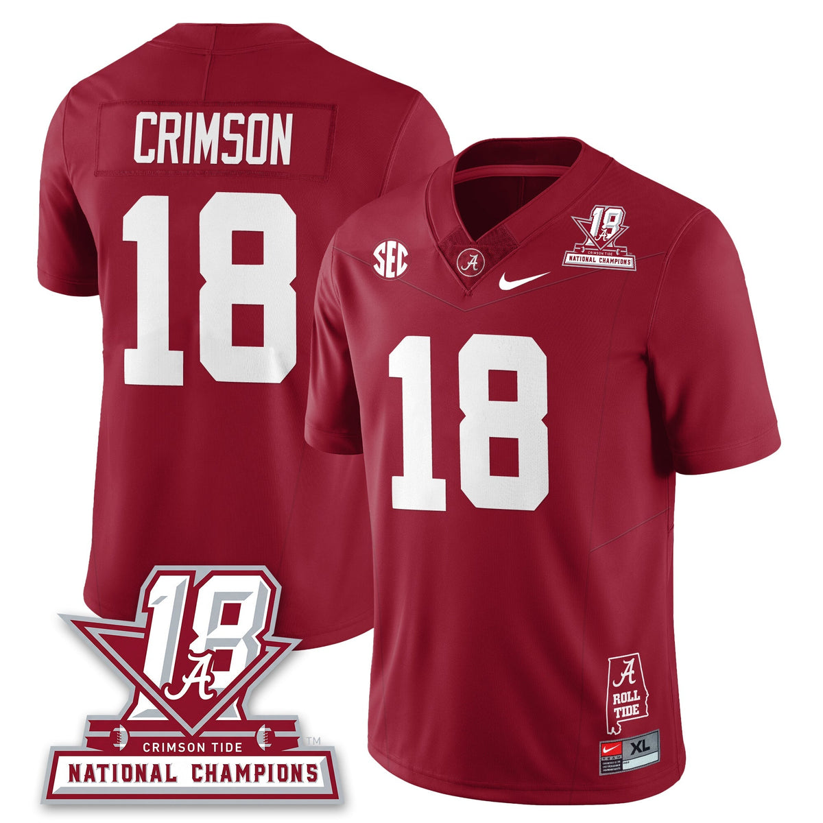 BAMA 18x-Time National Champions Vapor Limited Jersey
