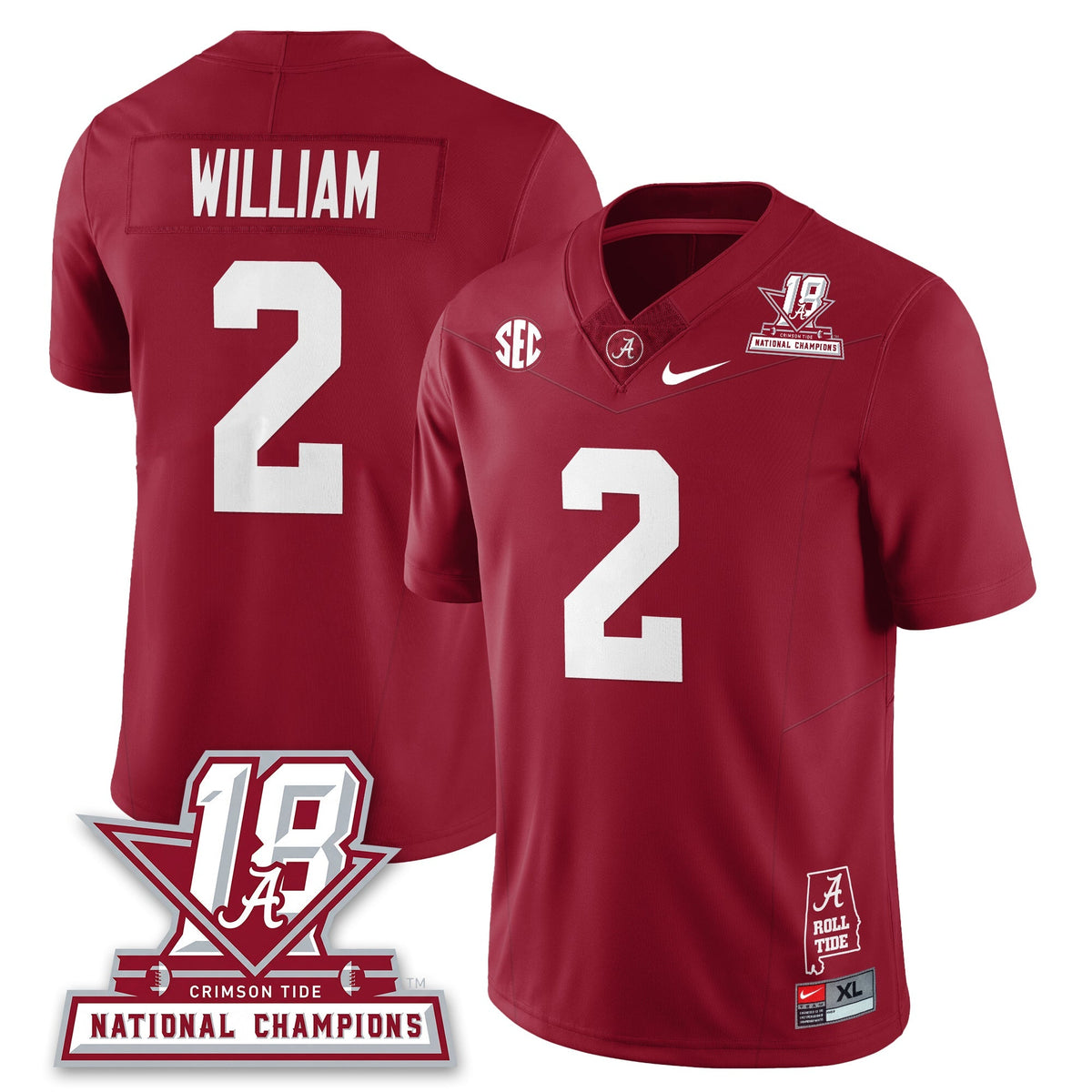 BAMA 18x-Time National Champions Vapor Limited Jersey