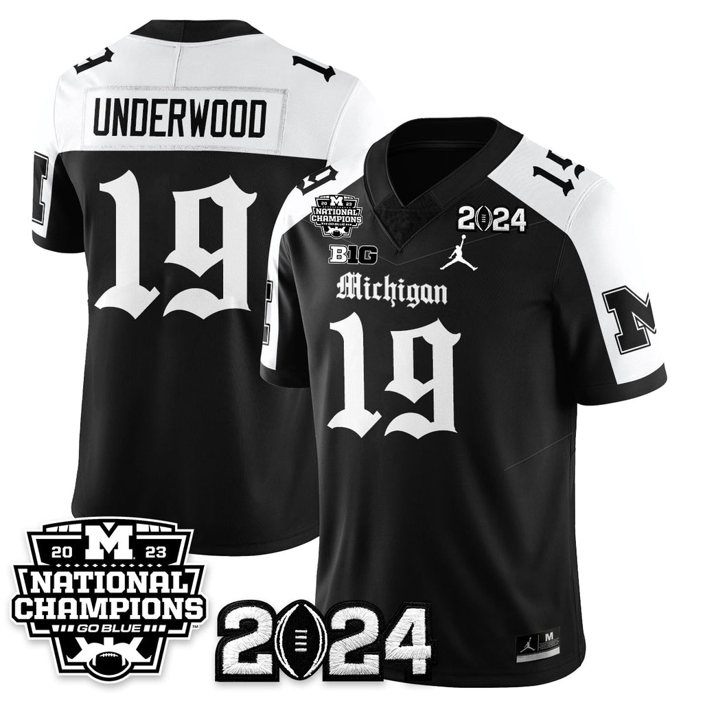 MICH Gothic 2023 National Champions Vapor Limited Football Jersey