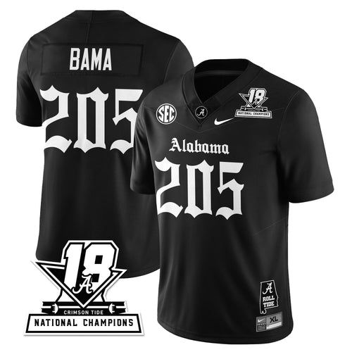 BAMA 18x-Time National Champions Gothic Vapor Limited Jersey