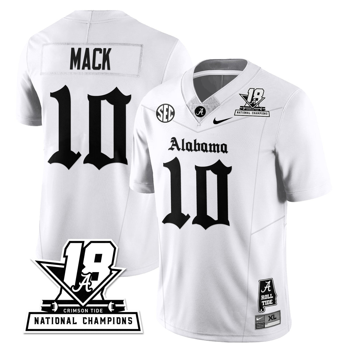 BAMA 18x-Time National Champions Gothic Vapor Limited Jersey