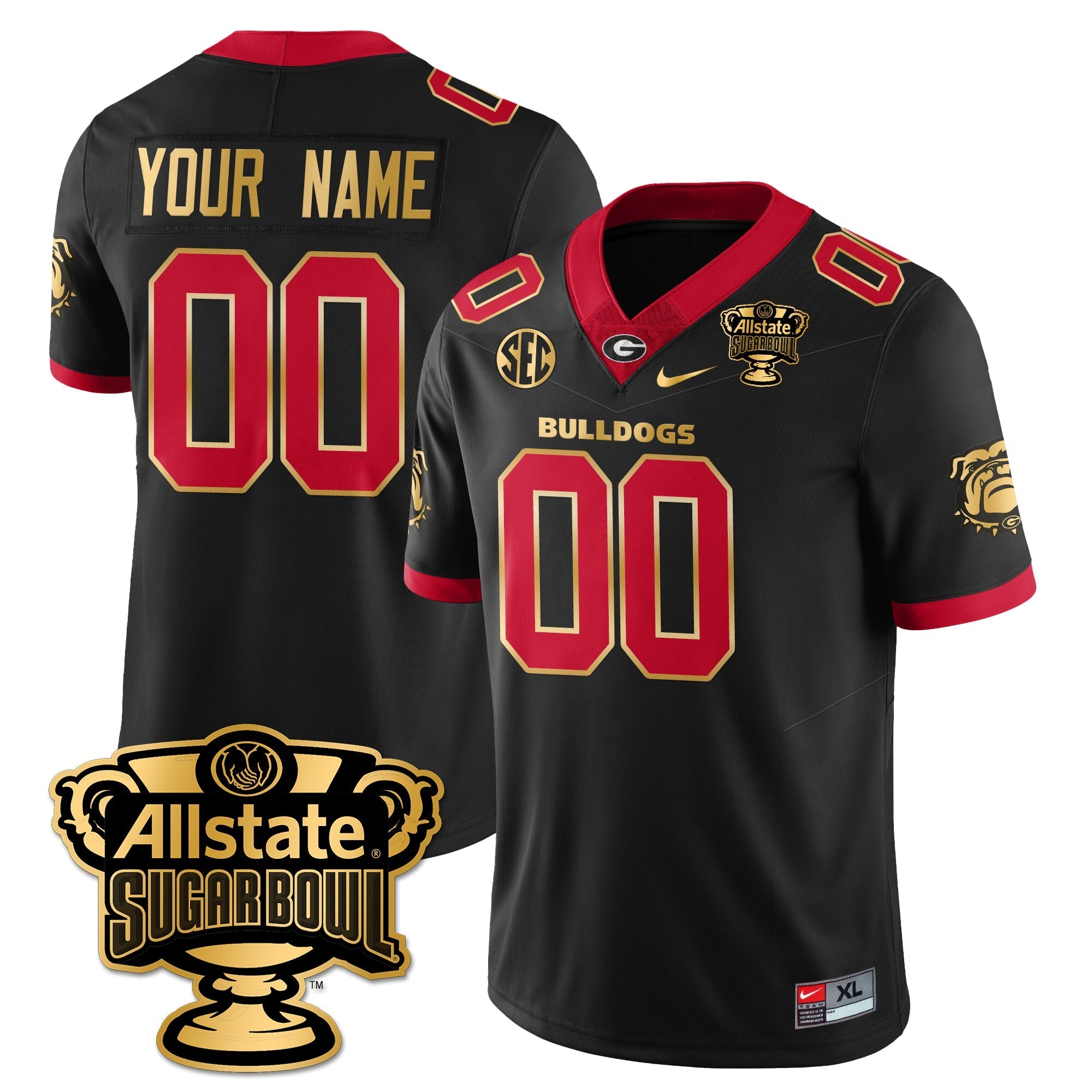 UGA Vapor Limited Football Jersey - Sugar Bowl