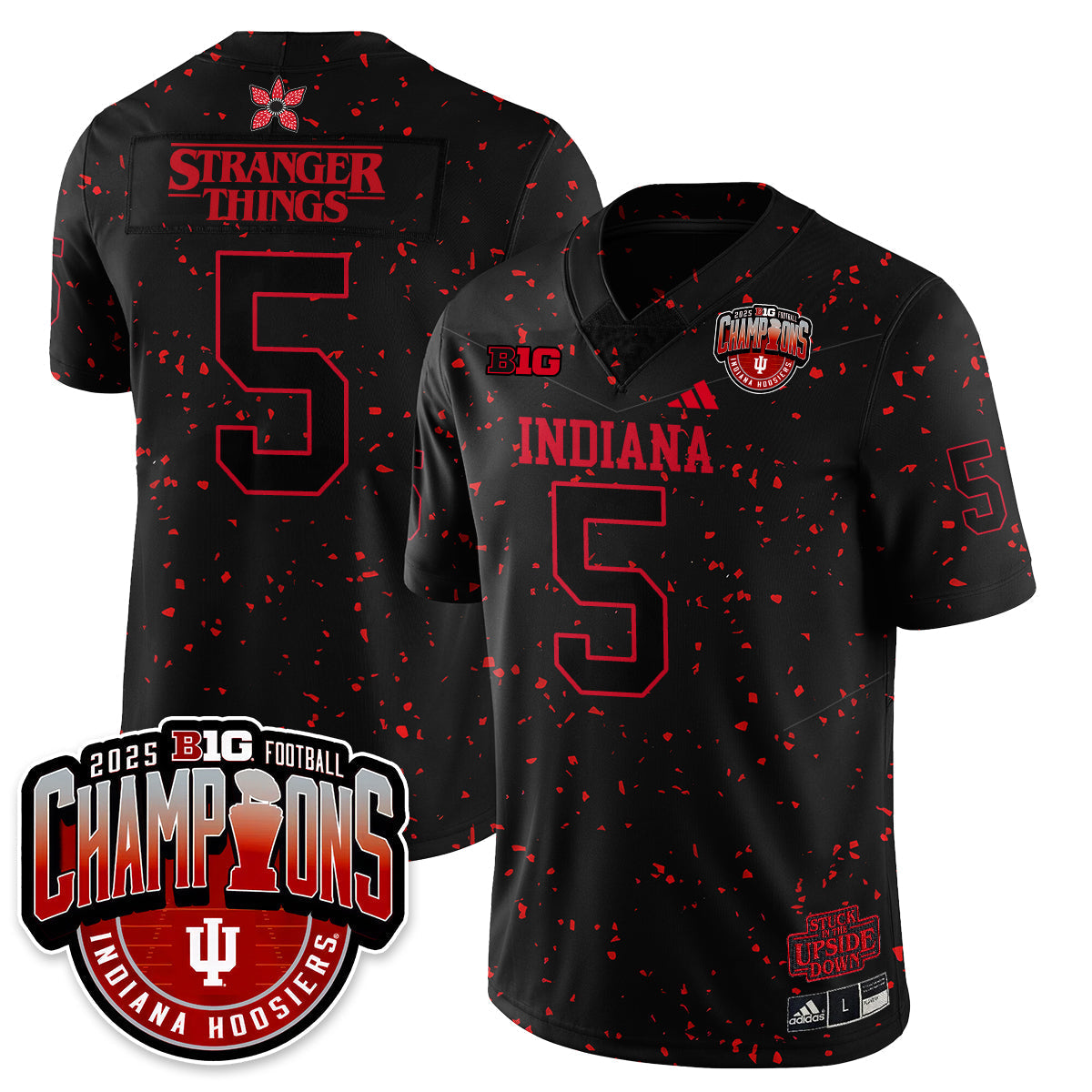 IND Stranger Things Vapor Limited Football Jersey - Big 10 Champions