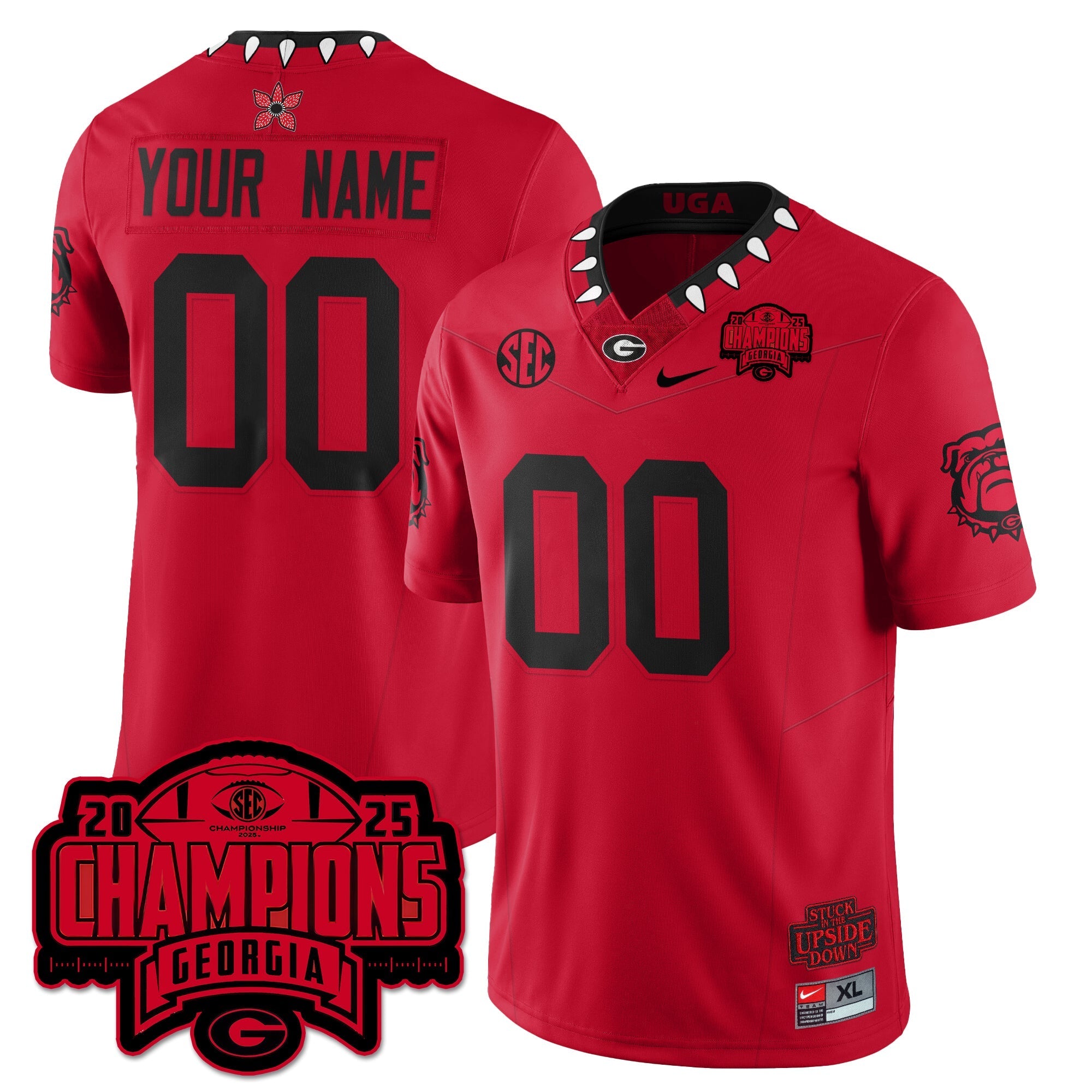 UGA Stranger Things Vapor Limited Jersey - SEC Football Champions