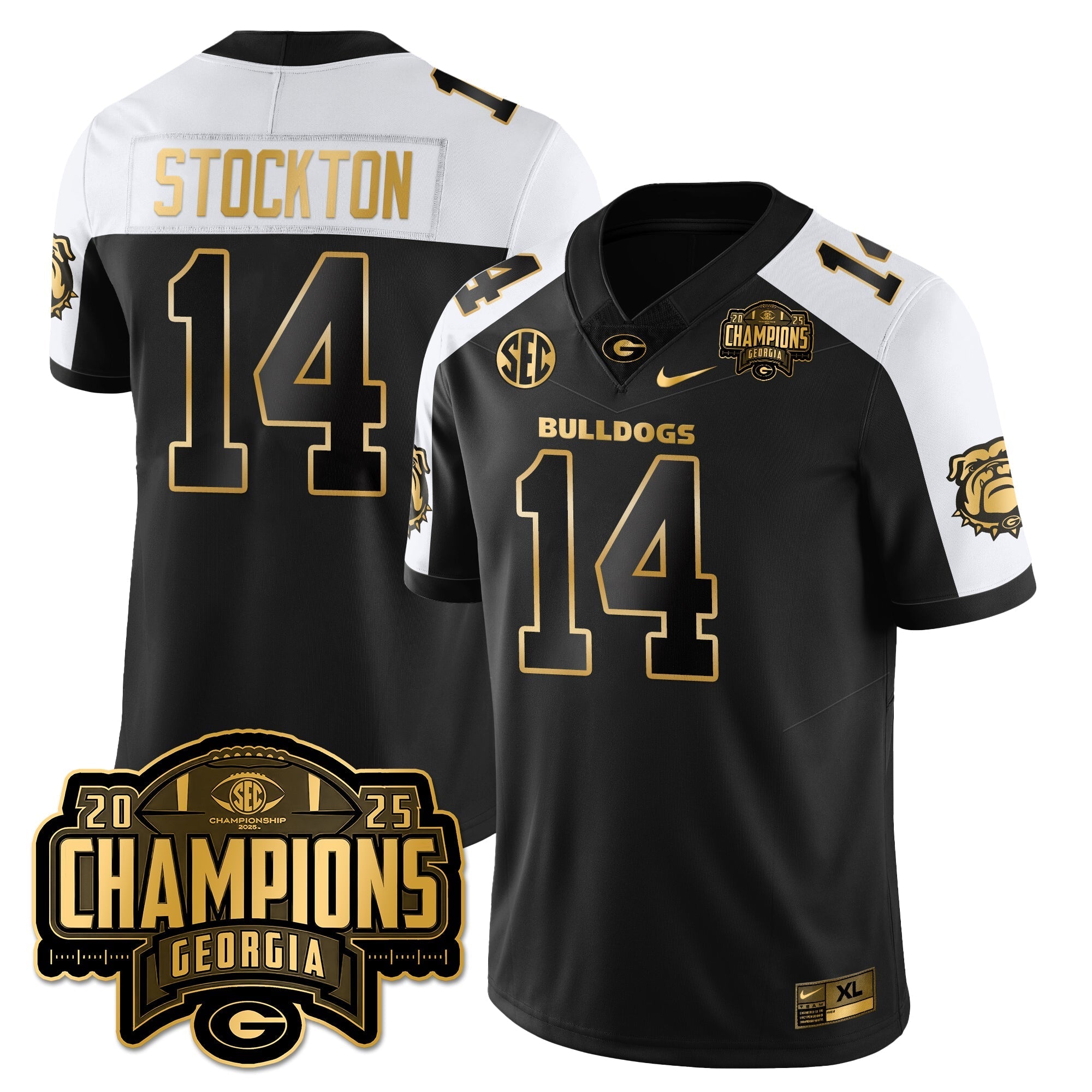 UGA Vapor Limited Gold Jersey - SEC Football Champions