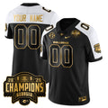 Custom UGA Vapor Limited Gold Jersey - SEC Football Champions