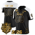 Indiana Hoosiers Vapor Limited Football Gold Custom Jersey - 2025 National Champions