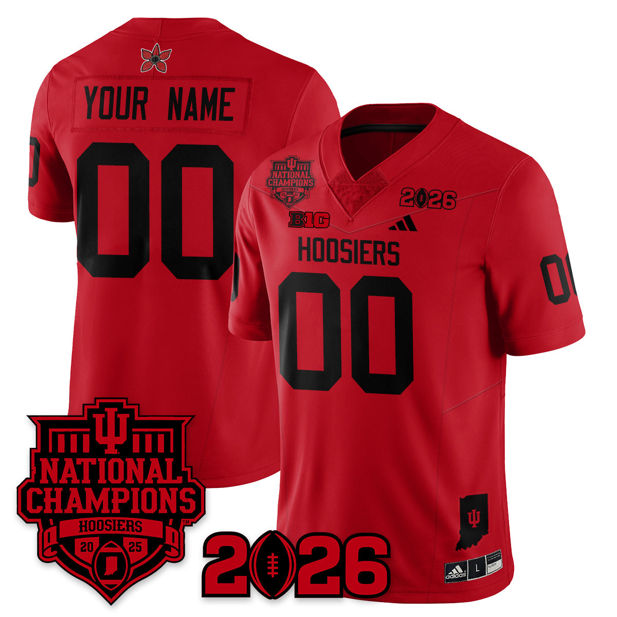Indiana Hoosiers Stranger Things Vapor Limited Football Jersey - 2025 National Champions