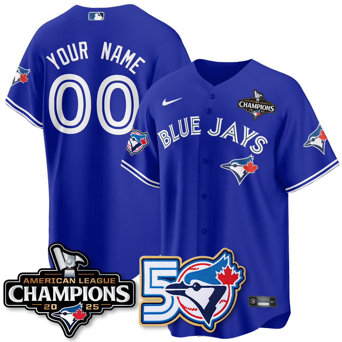 TOR 2025 American League Champions Vapor Limited Jersey - 50th Season - Stitched