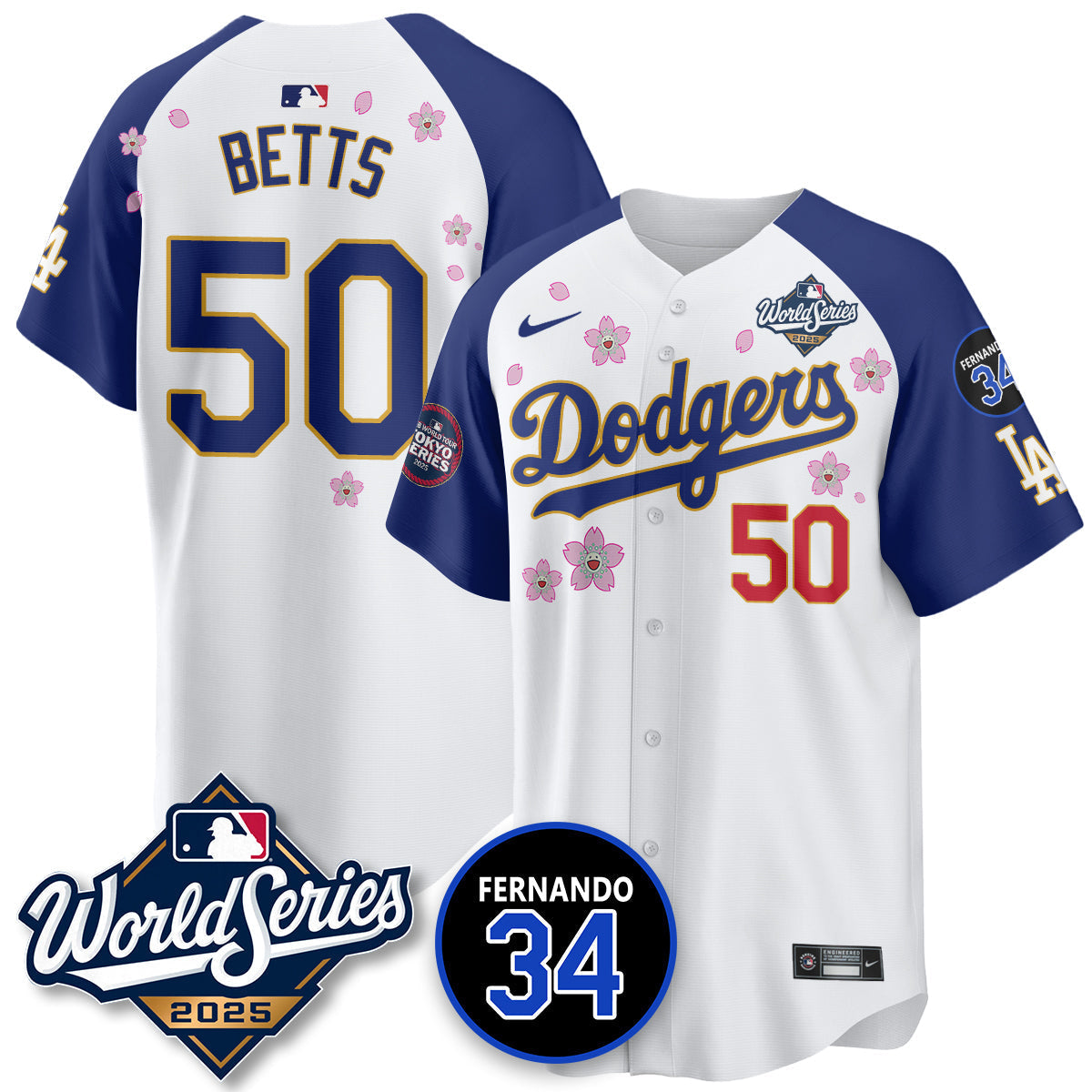 LAD Tokyo Series 2025 NL Champions Jersey - Stitched