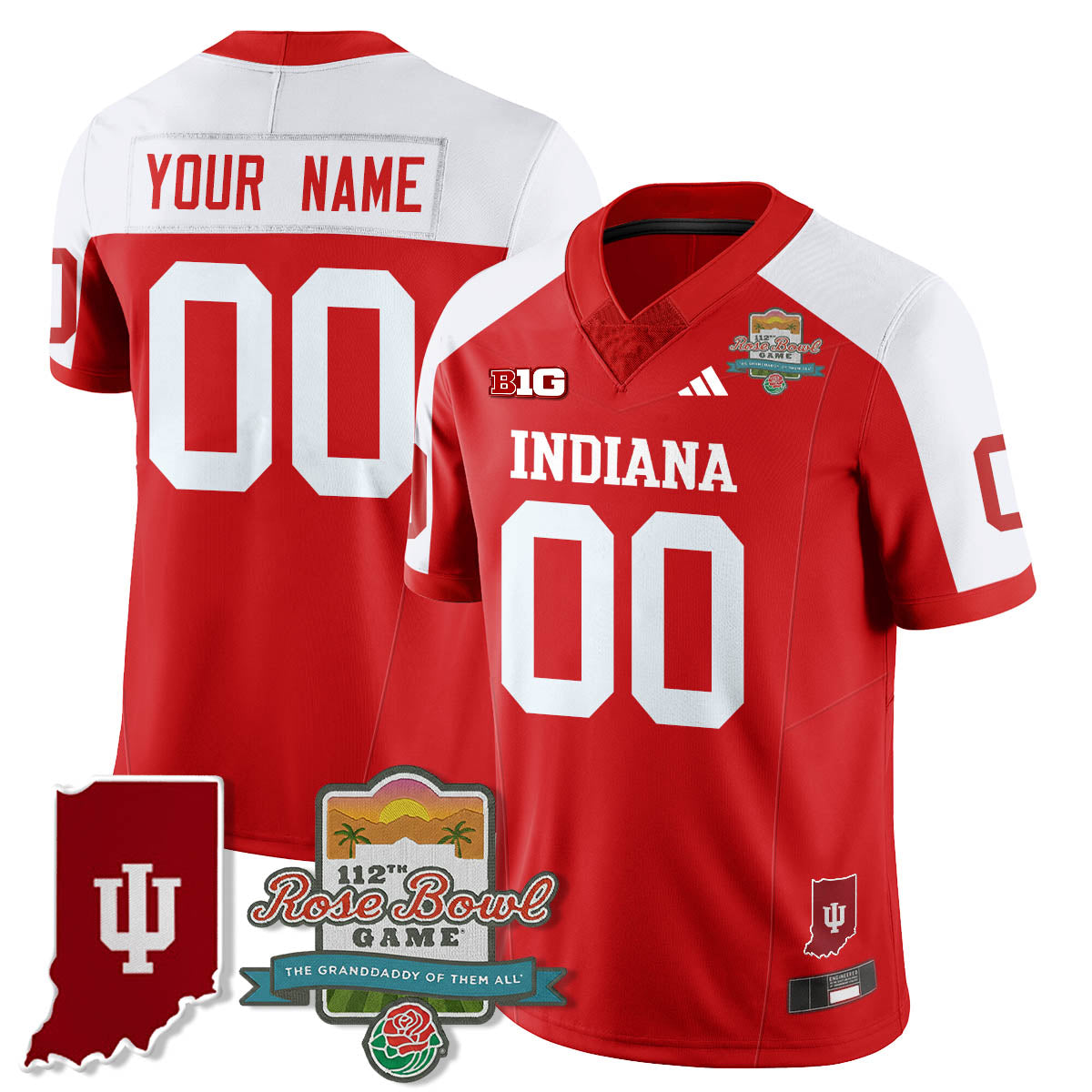 IND Vapor Limited Football Custom Jersey - Rose Bowl 112th