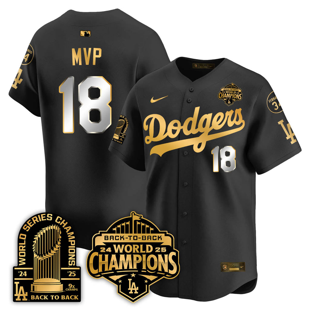LAD 2025 World Series Champions Jersey - 9x Champs - Stitched