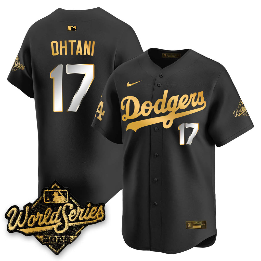 LAD 2025 World Series Gold Jersey - Stitched