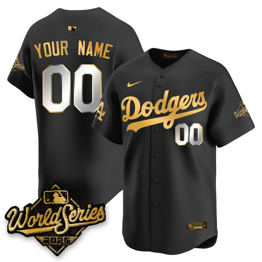LAD 2025 World Series Gold Jersey - Stitched
