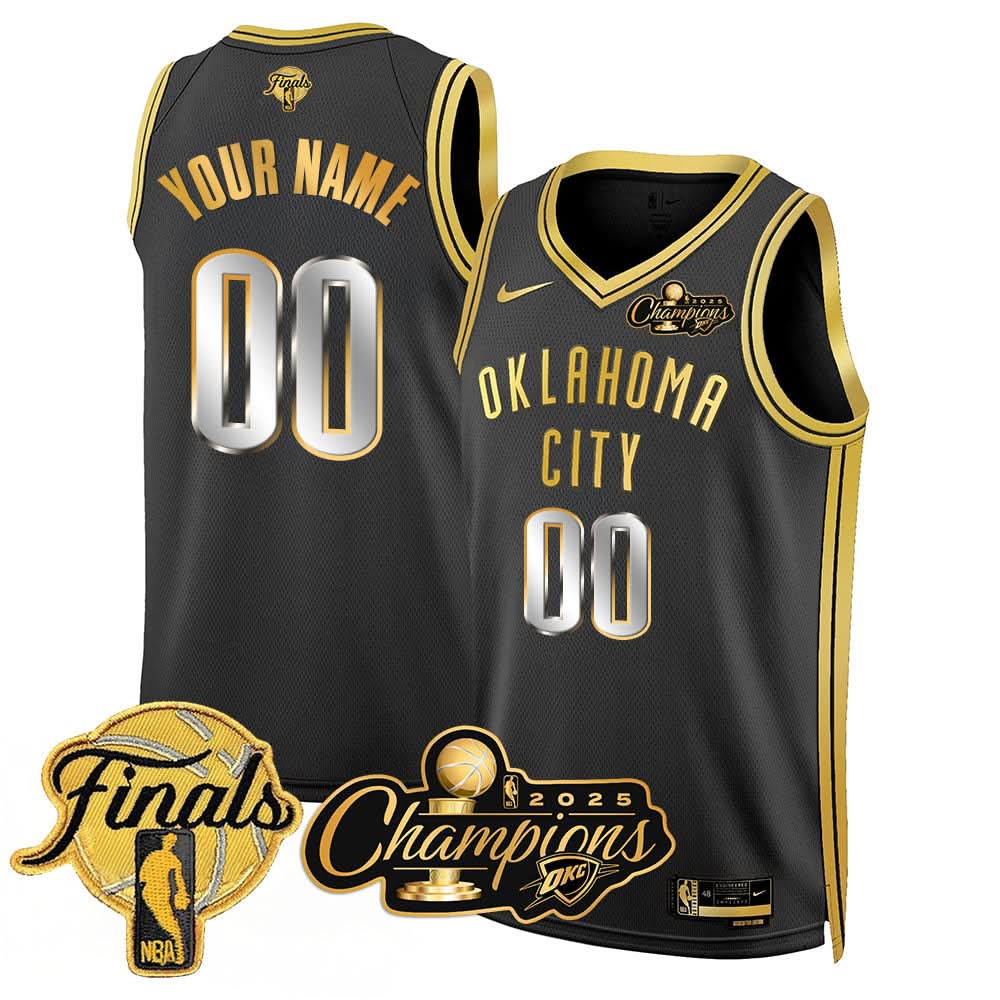 OKC 2025 Basketball  Champions Custom Jersey - Stitched