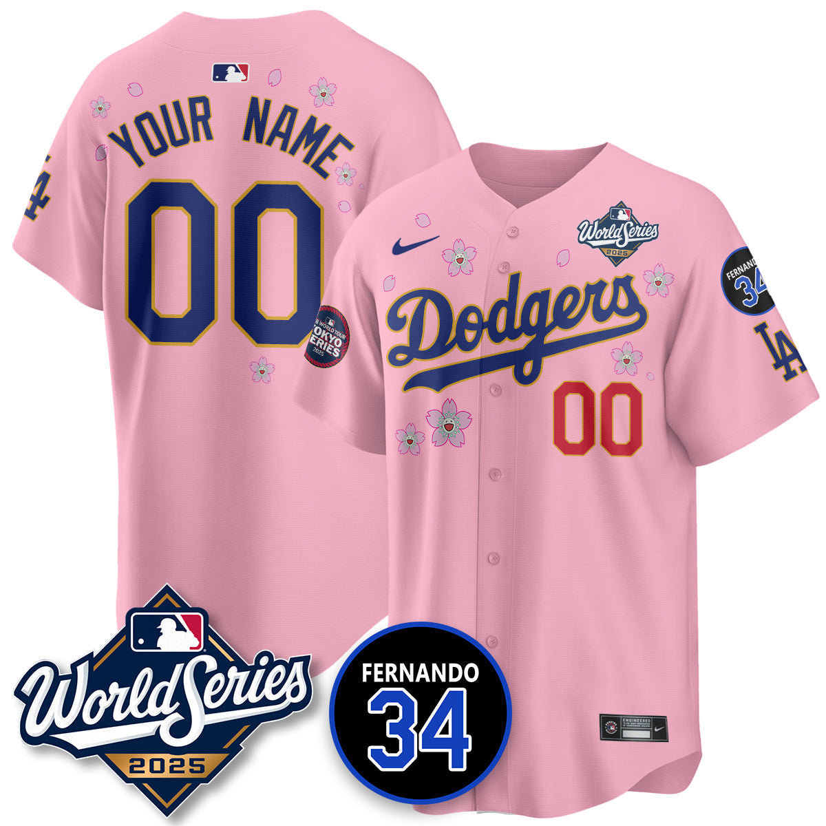 LAD Tokyo Series 2025 NL Champions Jersey - Stitched