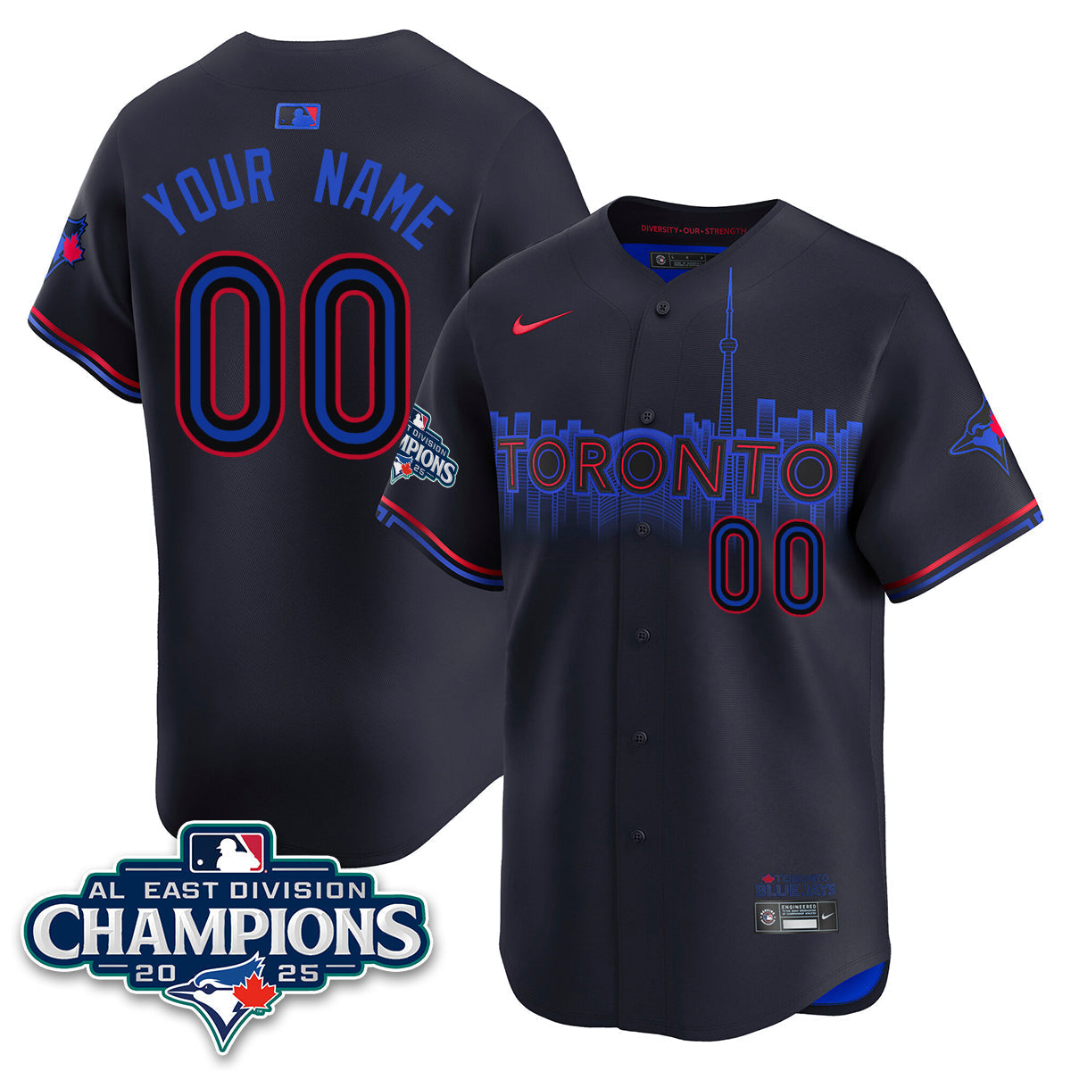 TBJ AL East Division Champions Jersey - Stitched