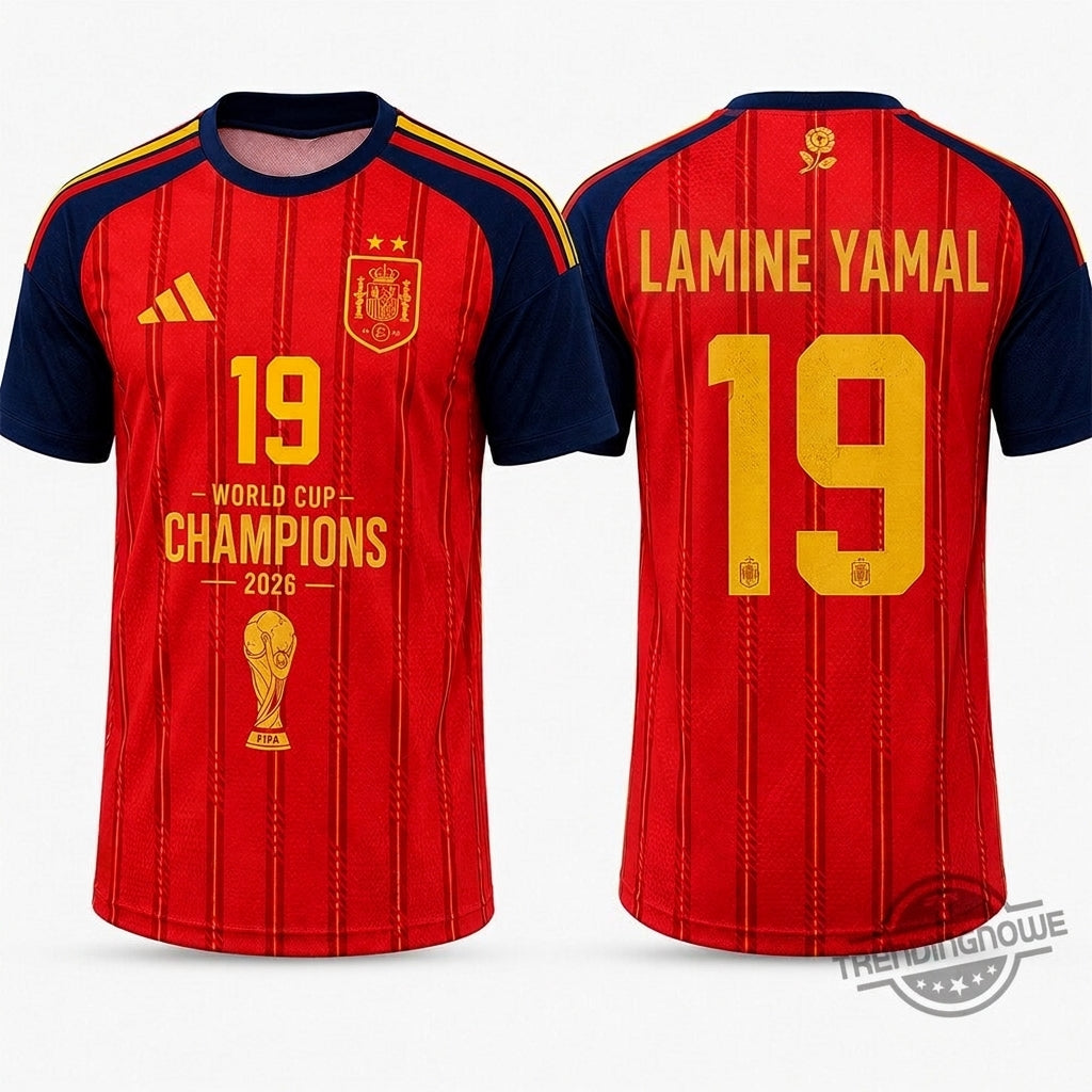 Spain WC 2026 Champions Version Soccer Jersey - Printed