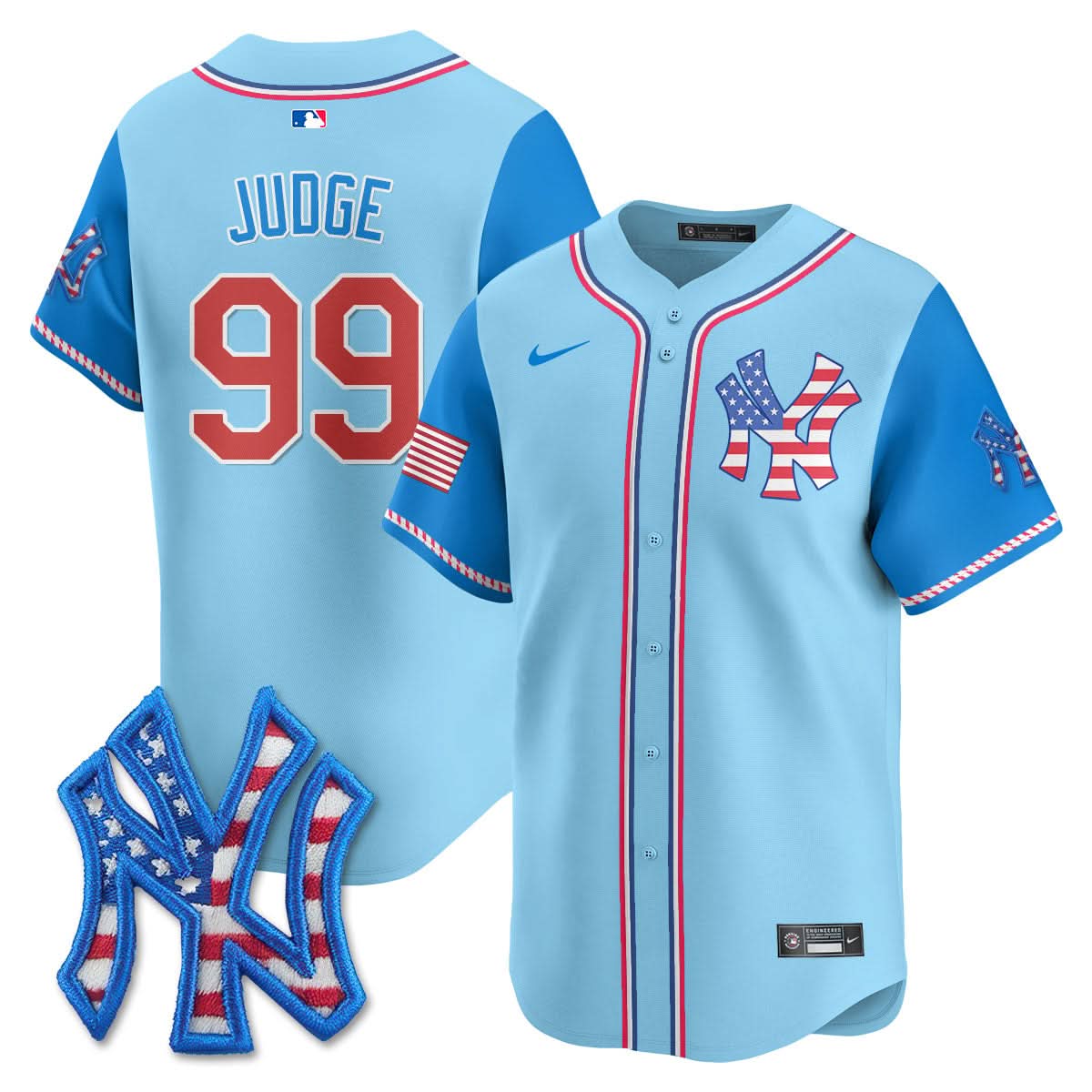 NYY 2025 Fourth of July Jersey - Stitched